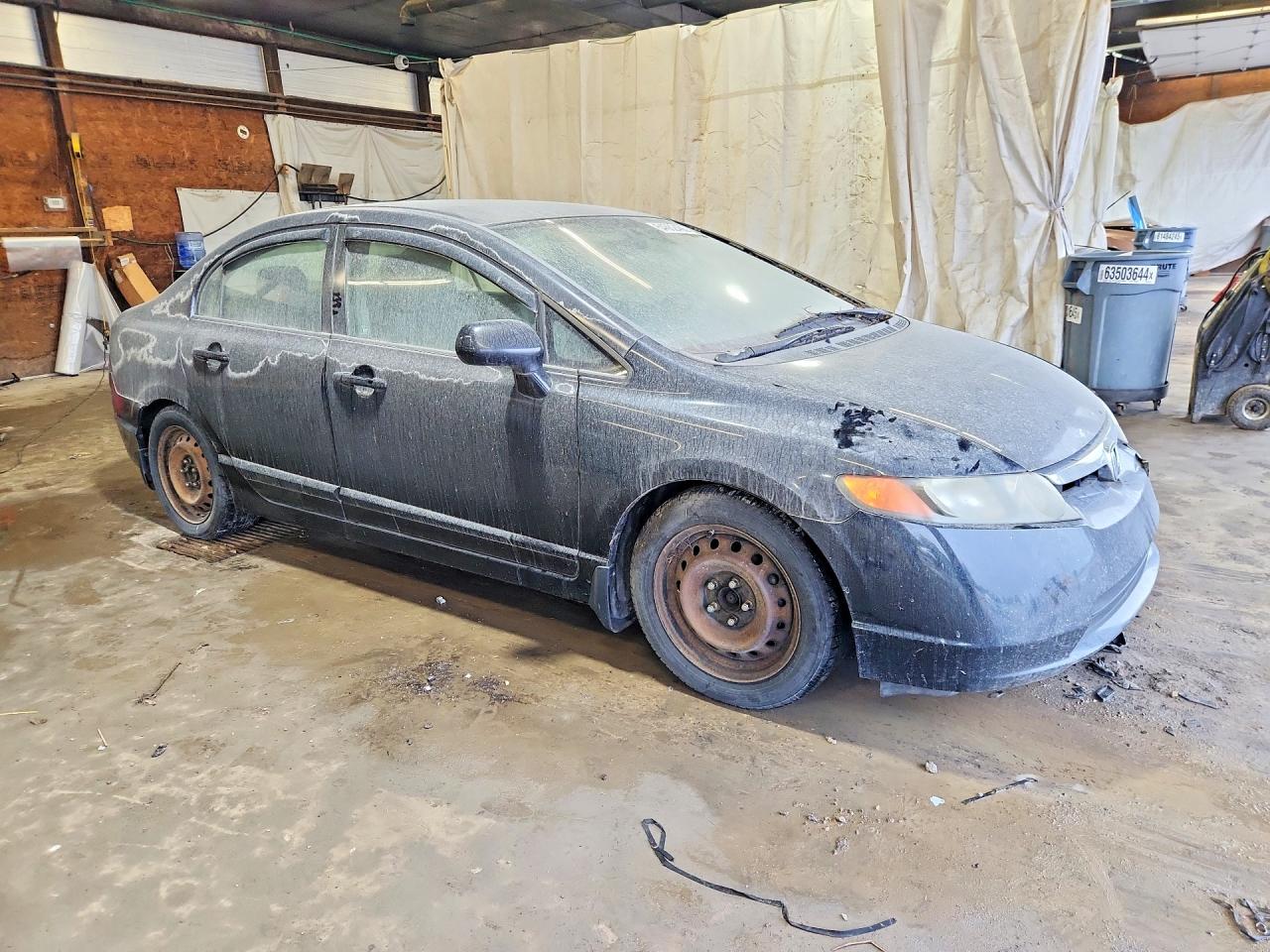 2008 Honda Civic Lx Black vin: 2HGFA15568H513778