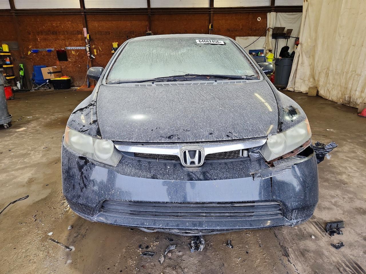 2008 Honda Civic Lx Black vin: 2HGFA15568H513778