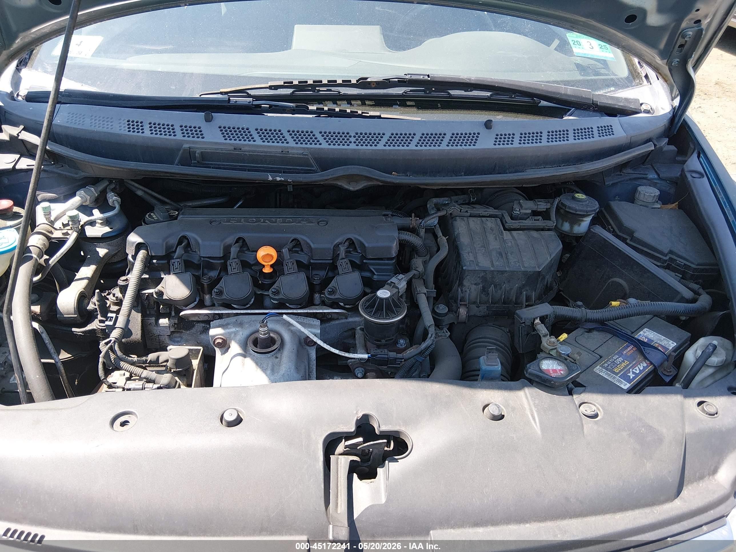 2007 Honda Civic Lx Blue vin: 2HGFA15577H506126