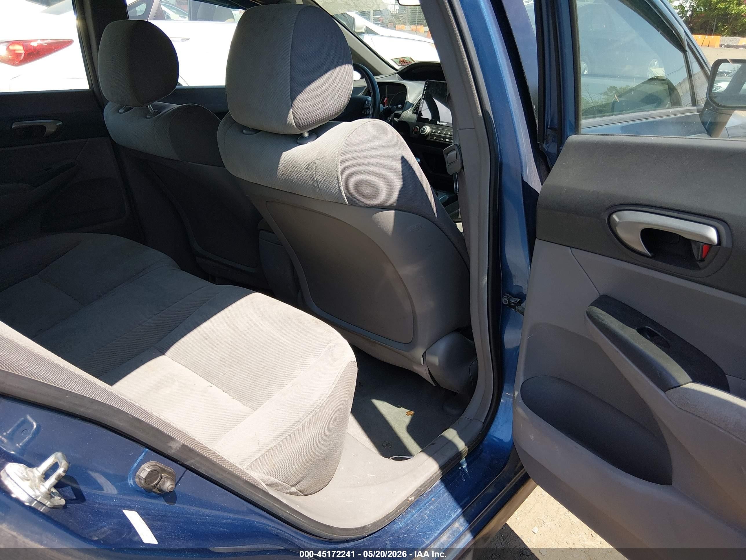 2007 Honda Civic Lx Blue vin: 2HGFA15577H506126