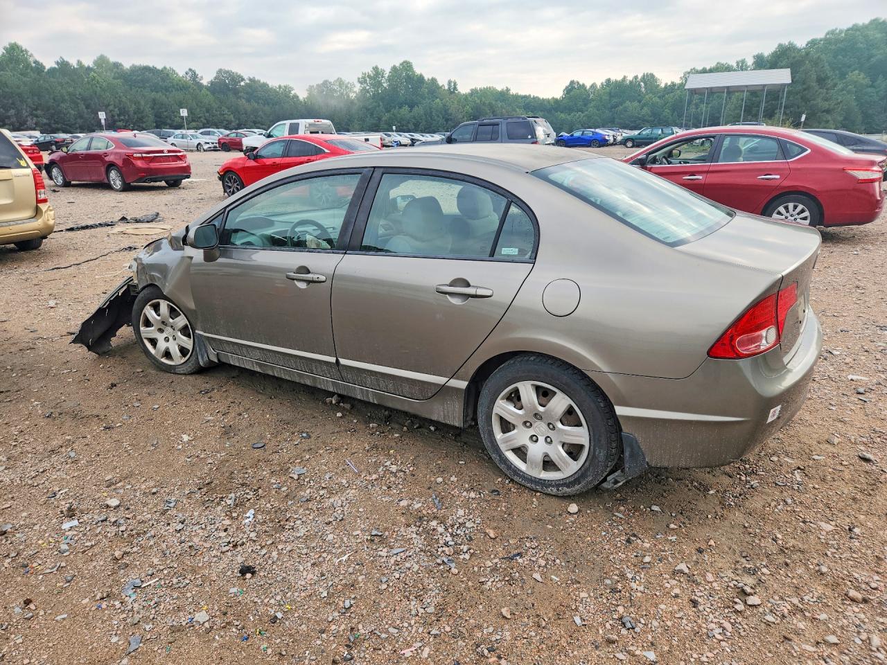 2008 Honda Civic Lx Gray vin: 2HGFA15598H353394