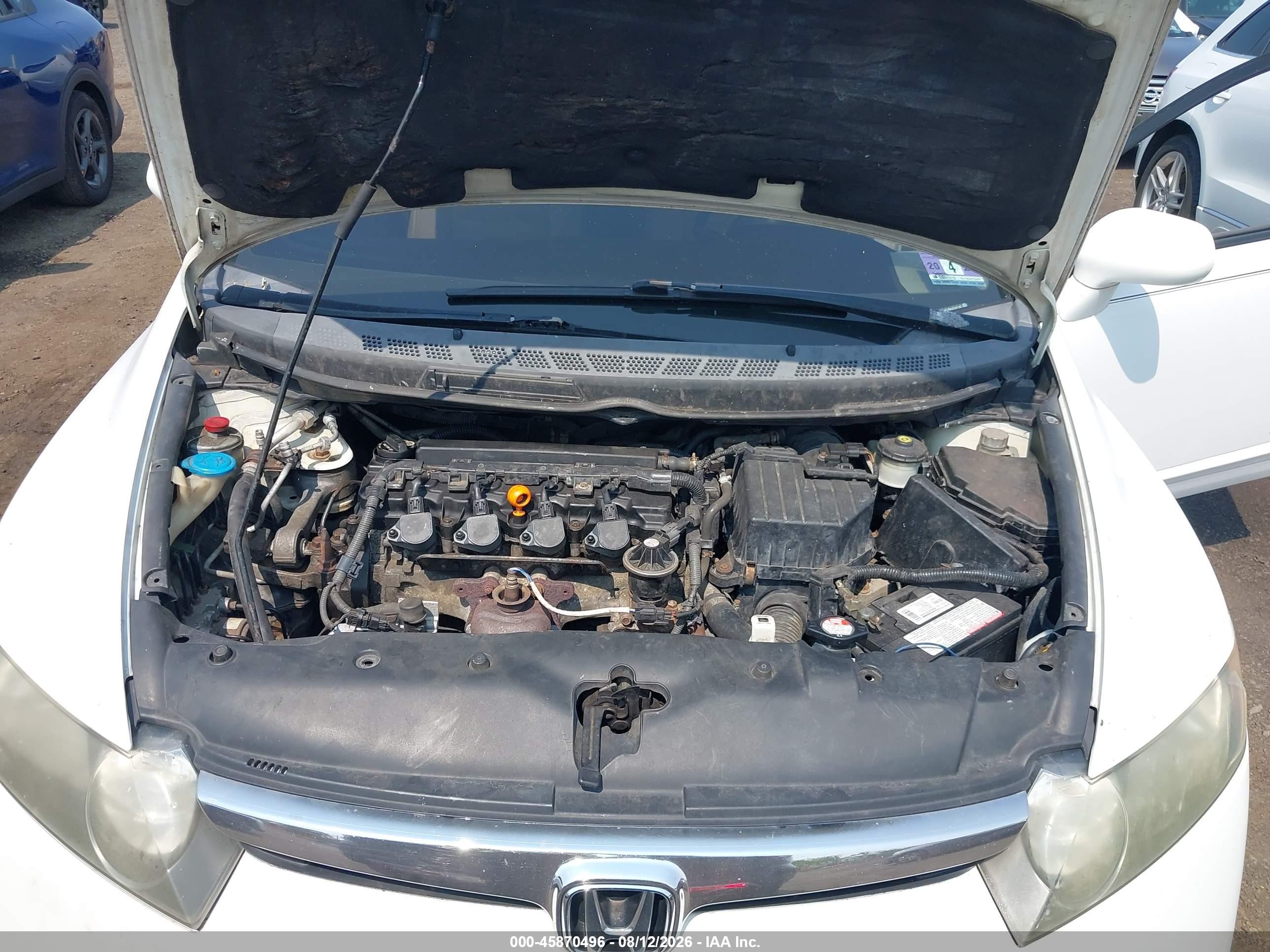 2007 Honda Civic Ex White vin: 2HGFA15857H505230