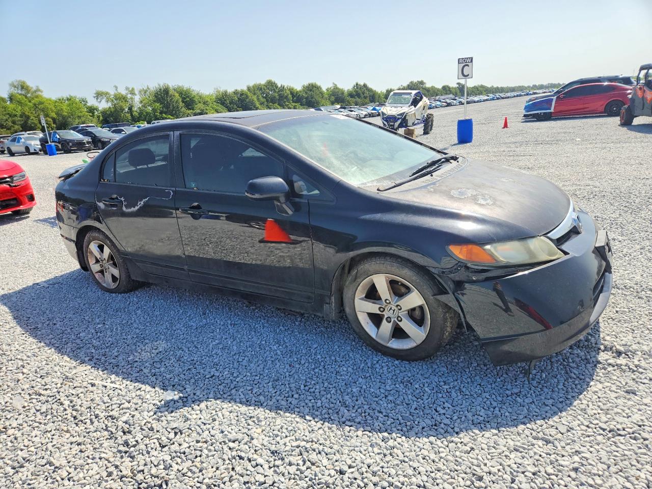 2008 Honda Civic Ex Black vin: 2HGFA15878H501066