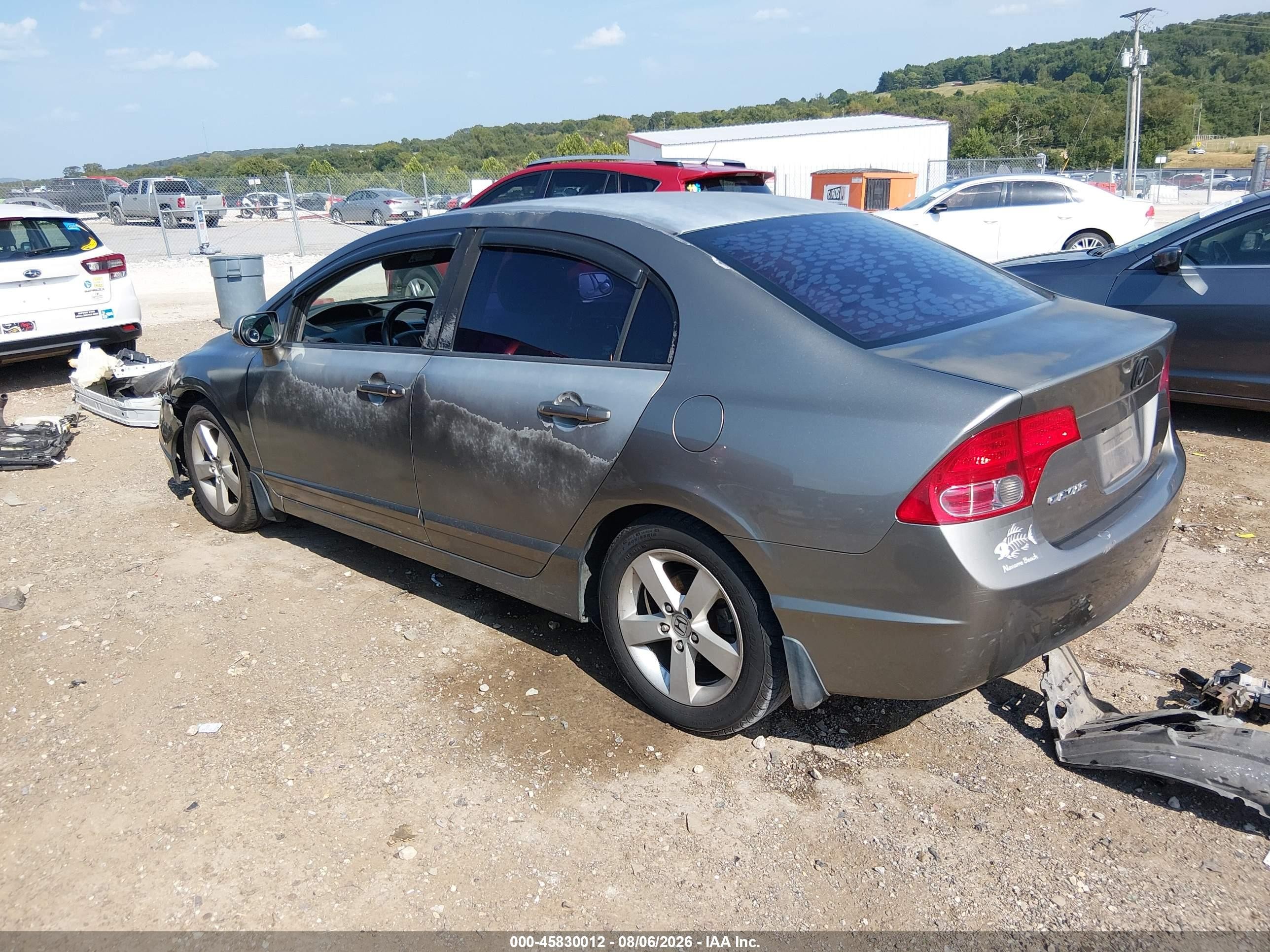 2008 Honda Civic Ex Gray vin: 2HGFA15898H506074