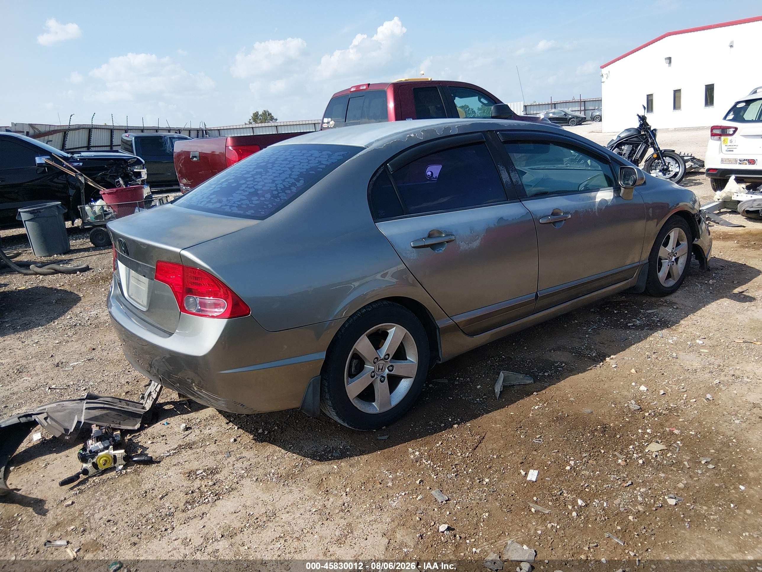 2008 Honda Civic Ex Gray vin: 2HGFA15898H506074