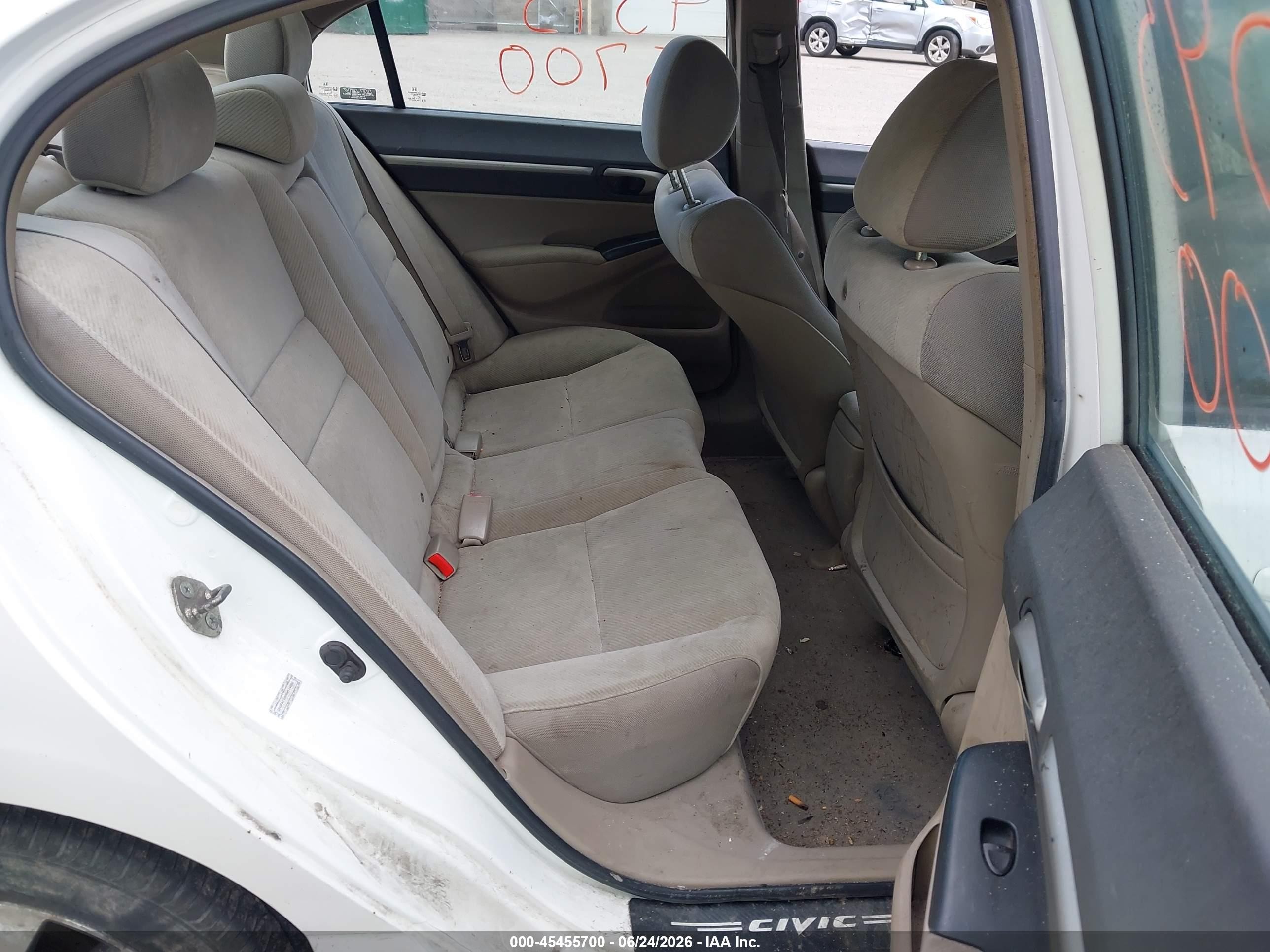 2009 Honda Civic Ex White vin: 2HGFA15899H514886