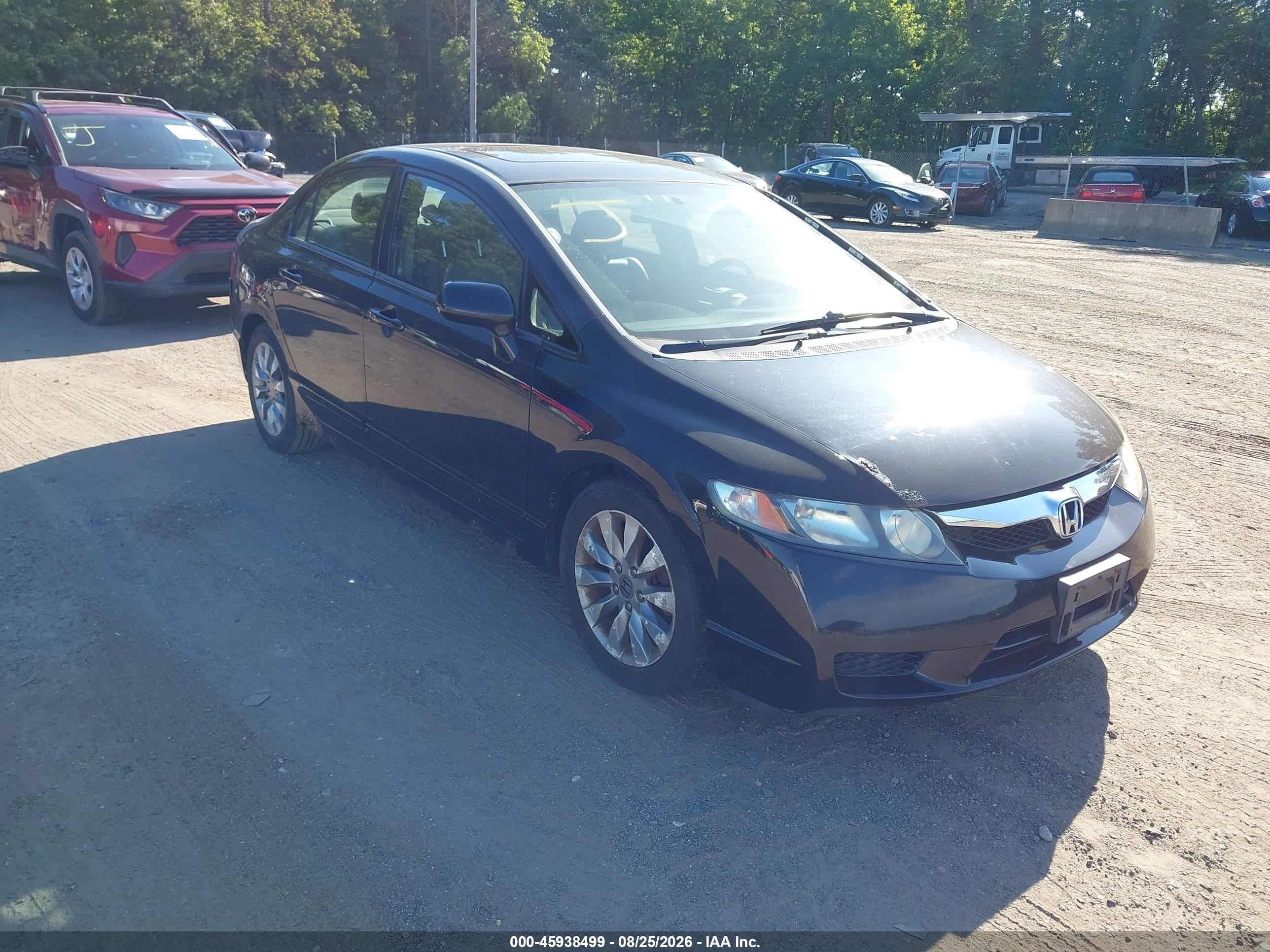 2009 Honda Civic Ex-l Black vin: 2HGFA15999H316057