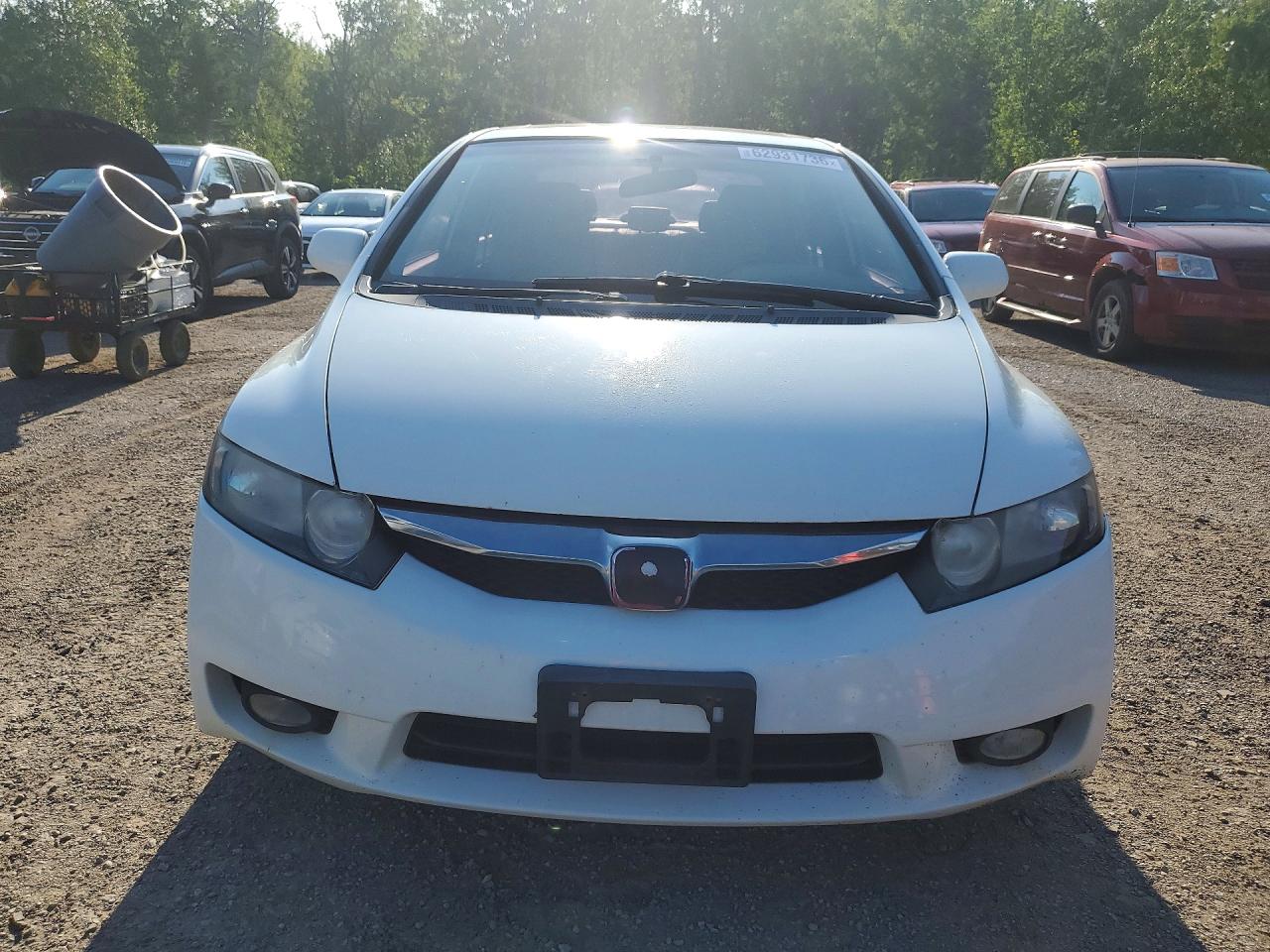 2009 Honda Civic Exl Белый vin: 2HGFA16059H015916