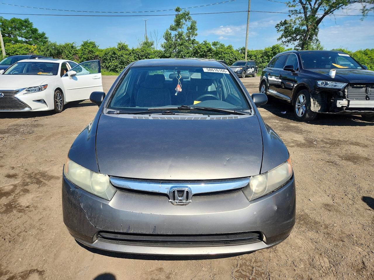 2008 Honda Civic Dx Silver vin: 2HGFA16208H105863