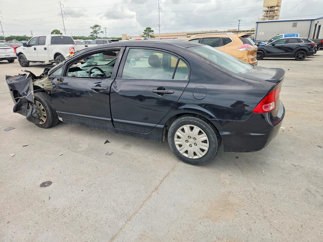 2008 Honda Civic Dx Black vin: 2HGFA16238H115917