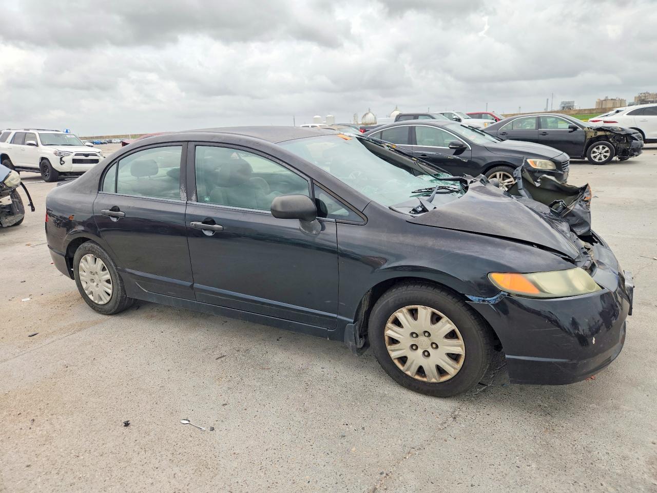2008 Honda Civic Dx Black vin: 2HGFA16238H115917