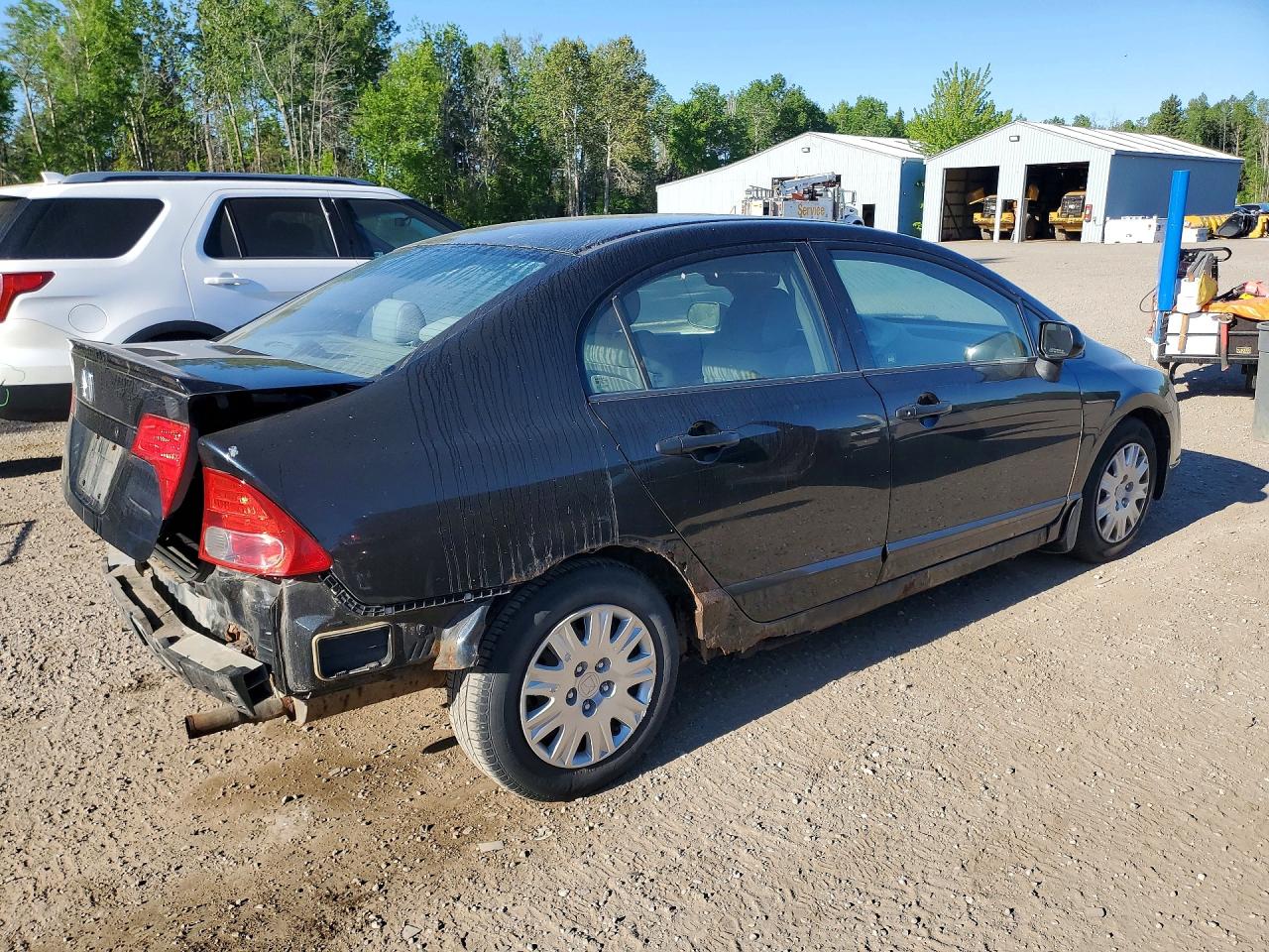 2008 Honda Civic Dx Black vin: 2HGFA16278H112101