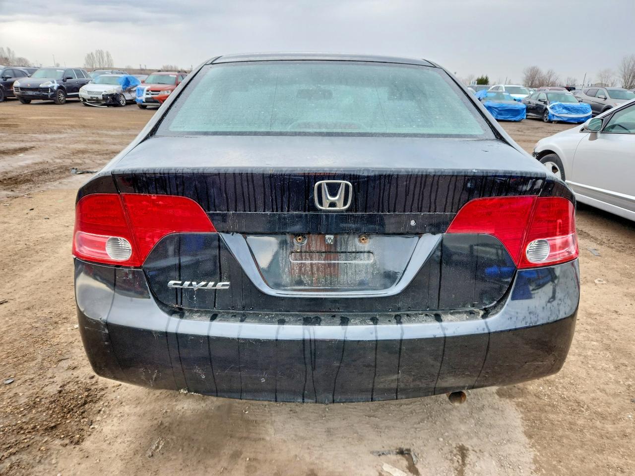 2008 Honda Civic Dx Black vin: 2HGFA162X8H104932