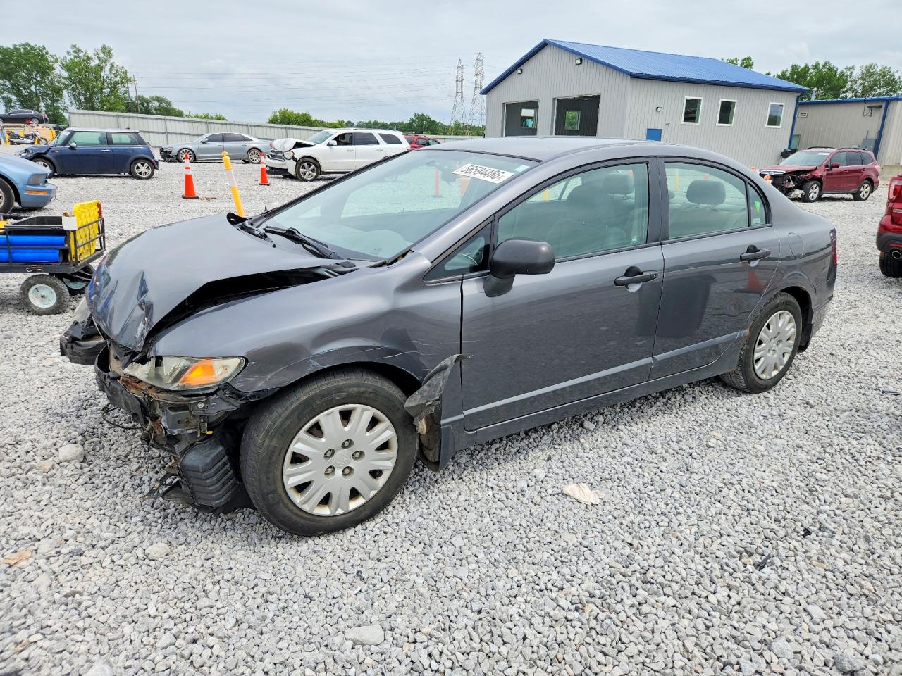 2009 Honda Civic Vp Gray vin: 2HGFA16309H329774