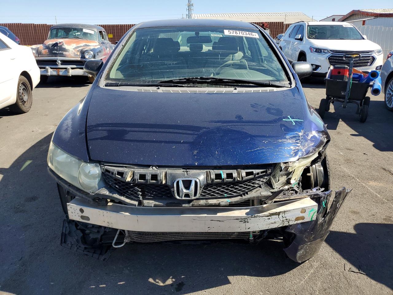2009 Honda Civic Vp Blue vin: 2HGFA16309H513256