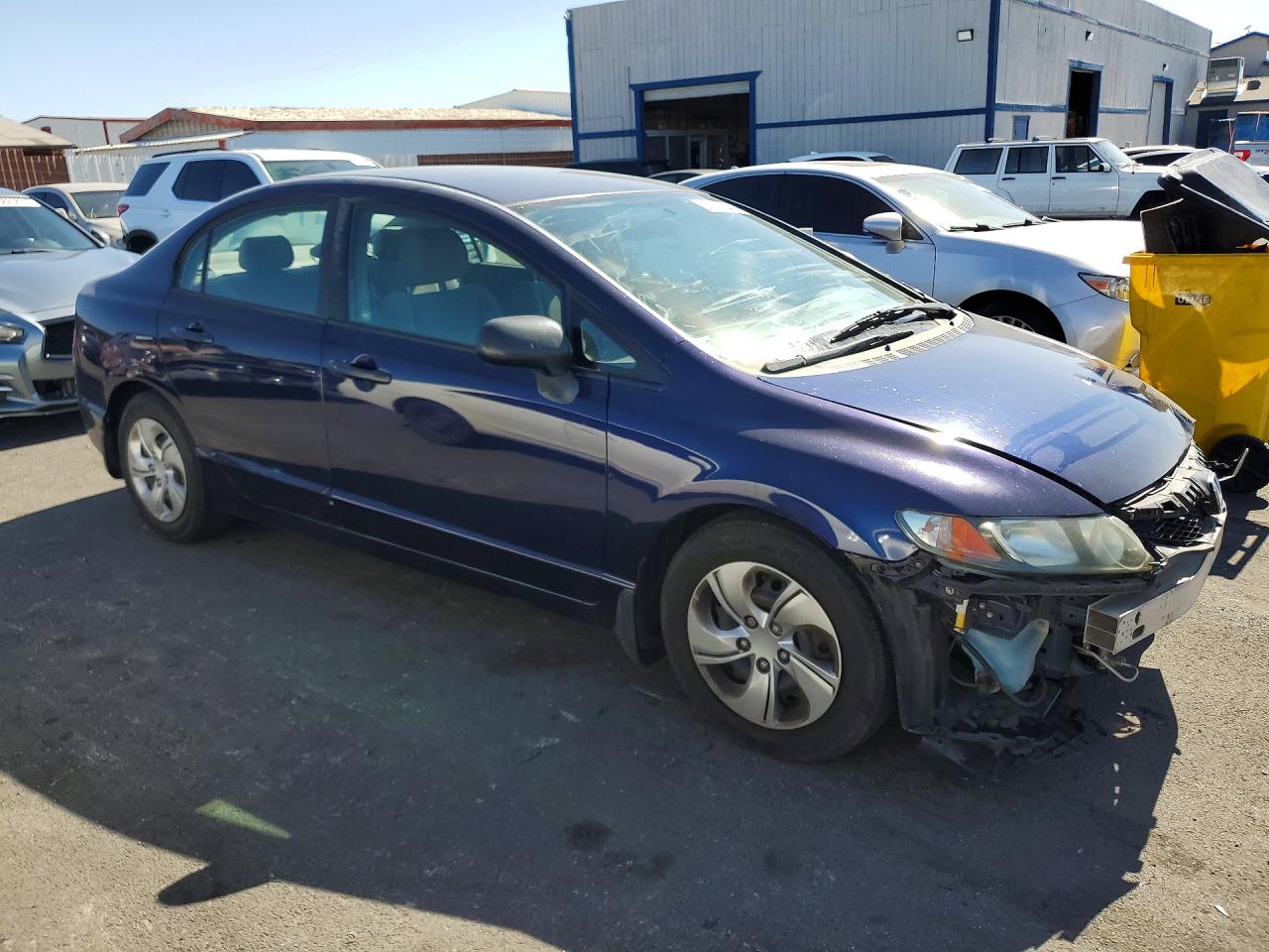 2009 Honda Civic Vp Blue vin: 2HGFA16309H513256