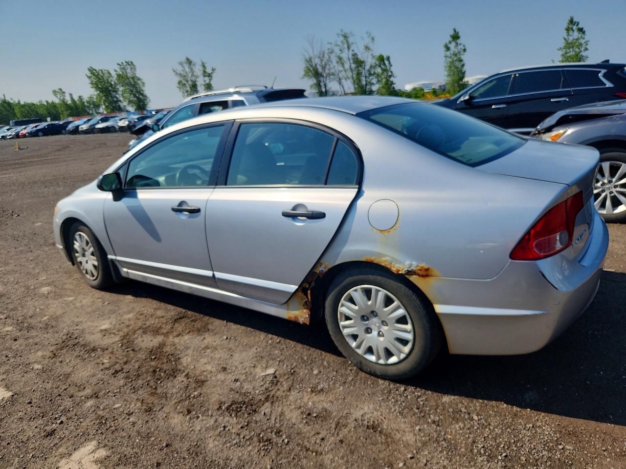 2007 Honda Civic Dx Silver vin: 2HGFA16317H002376