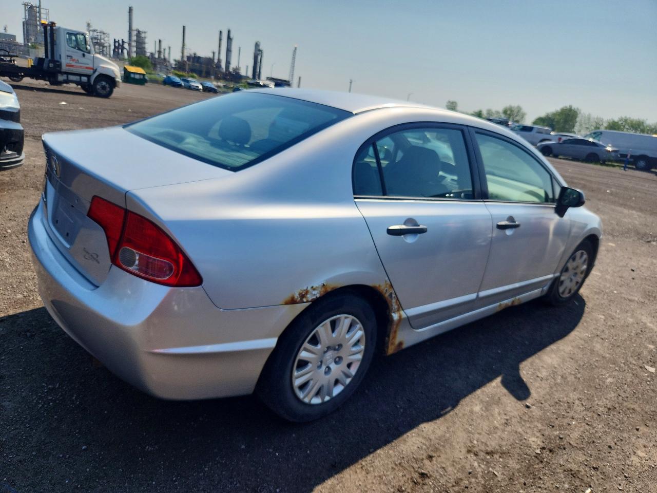 2007 Honda Civic Dx Silver vin: 2HGFA16317H002376