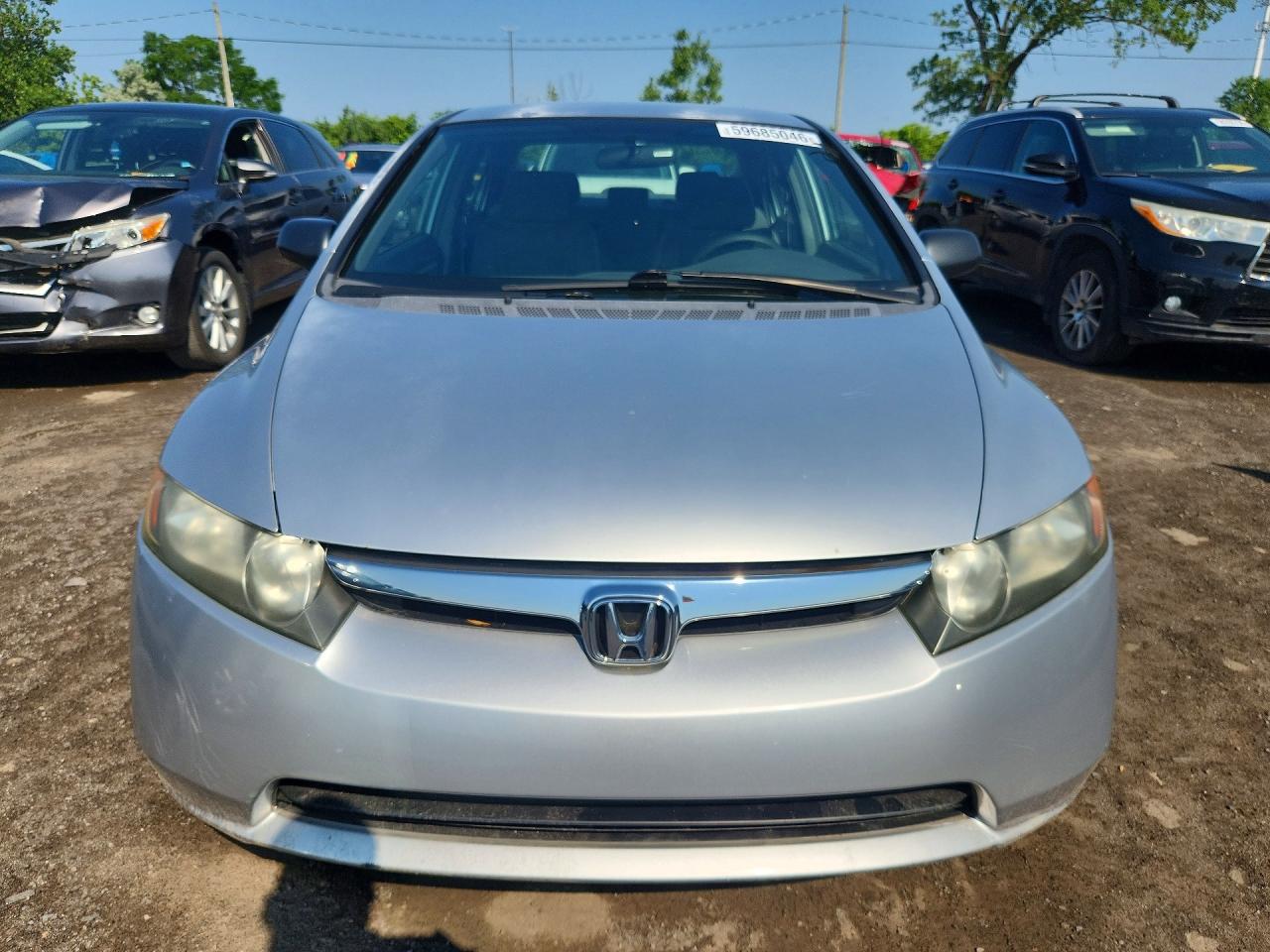 2007 Honda Civic Dx Silver vin: 2HGFA16317H002376