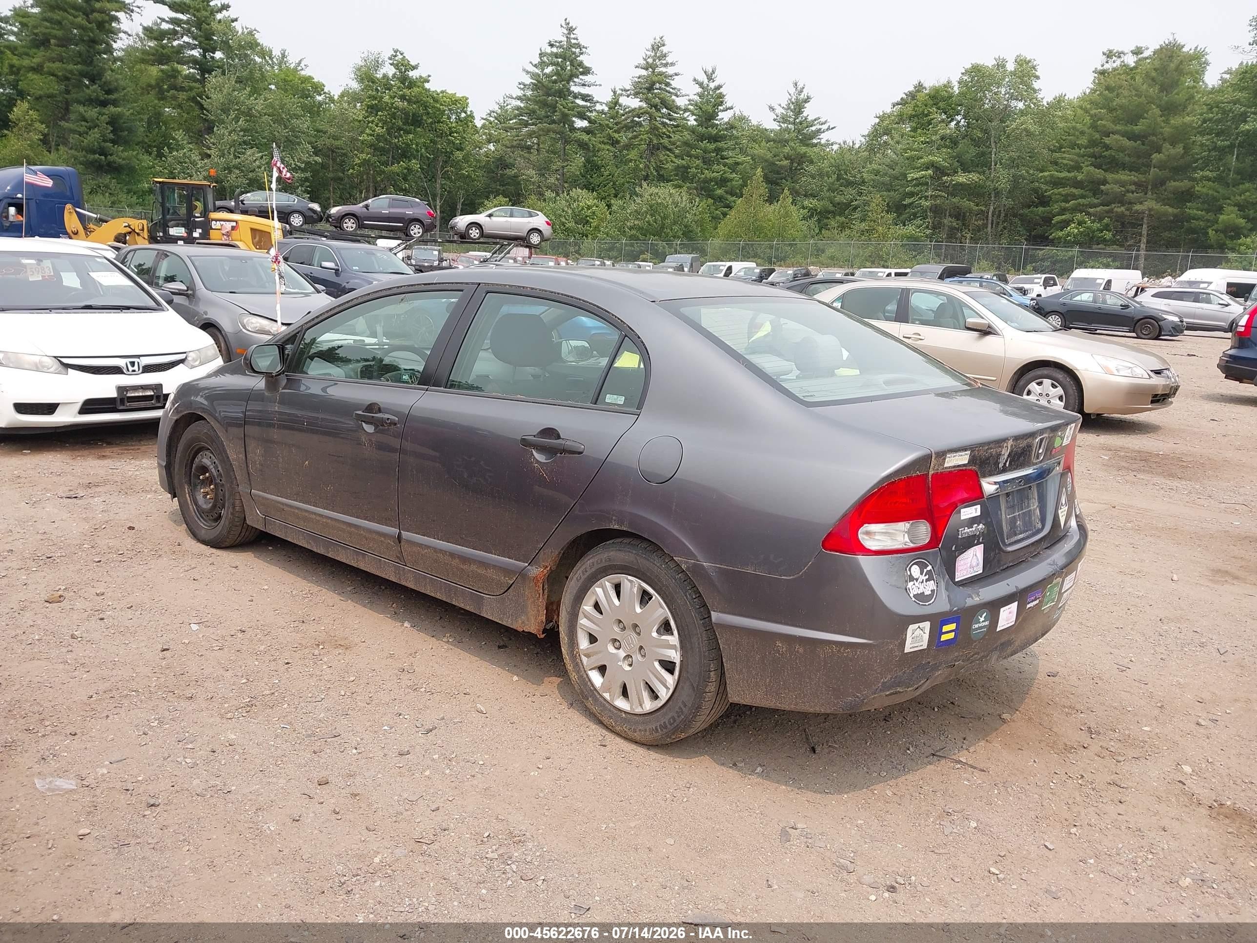 2009 Honda Civic Vp Gray vin: 2HGFA16319H329783