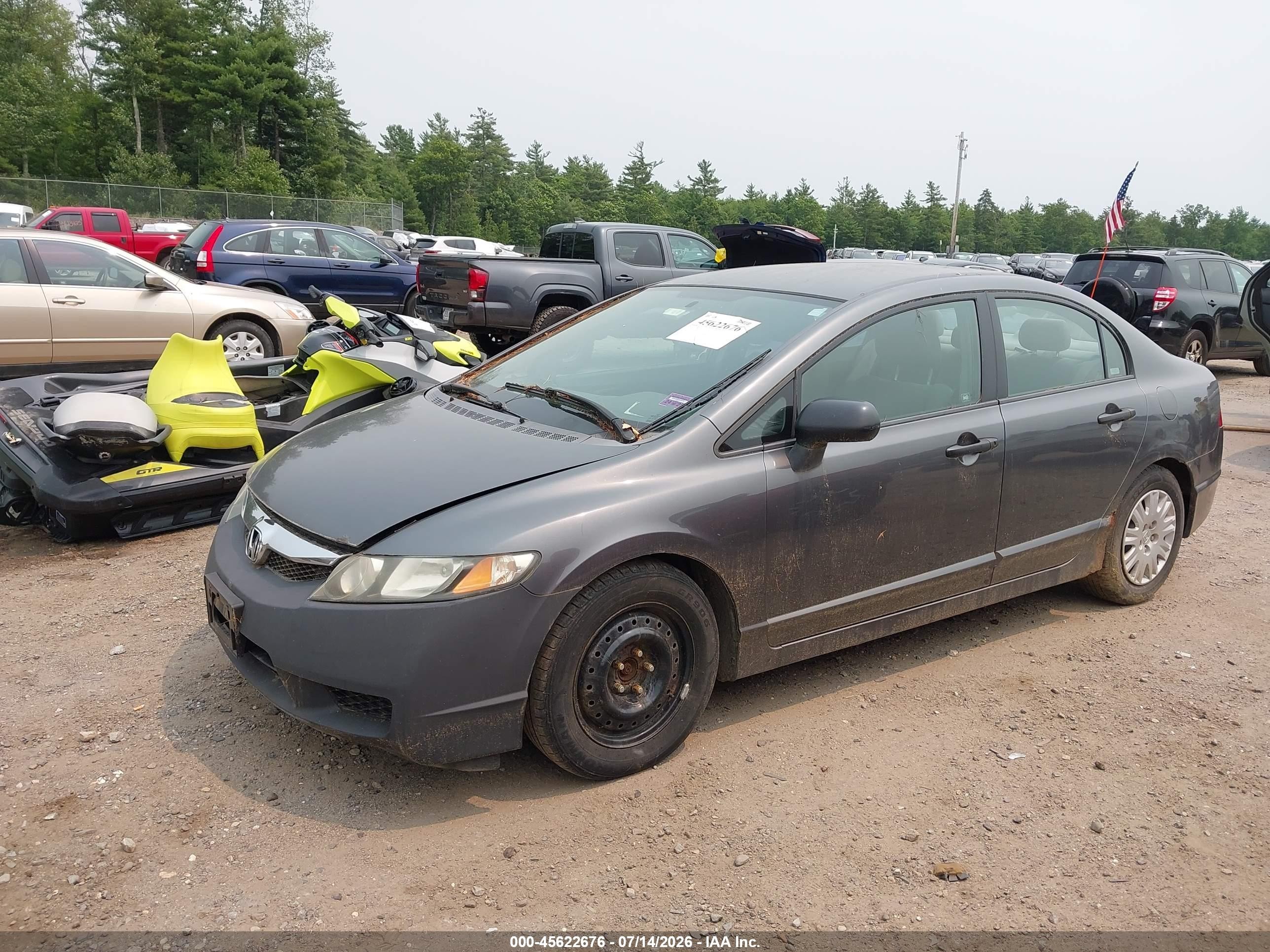2009 Honda Civic Vp Gray vin: 2HGFA16319H329783