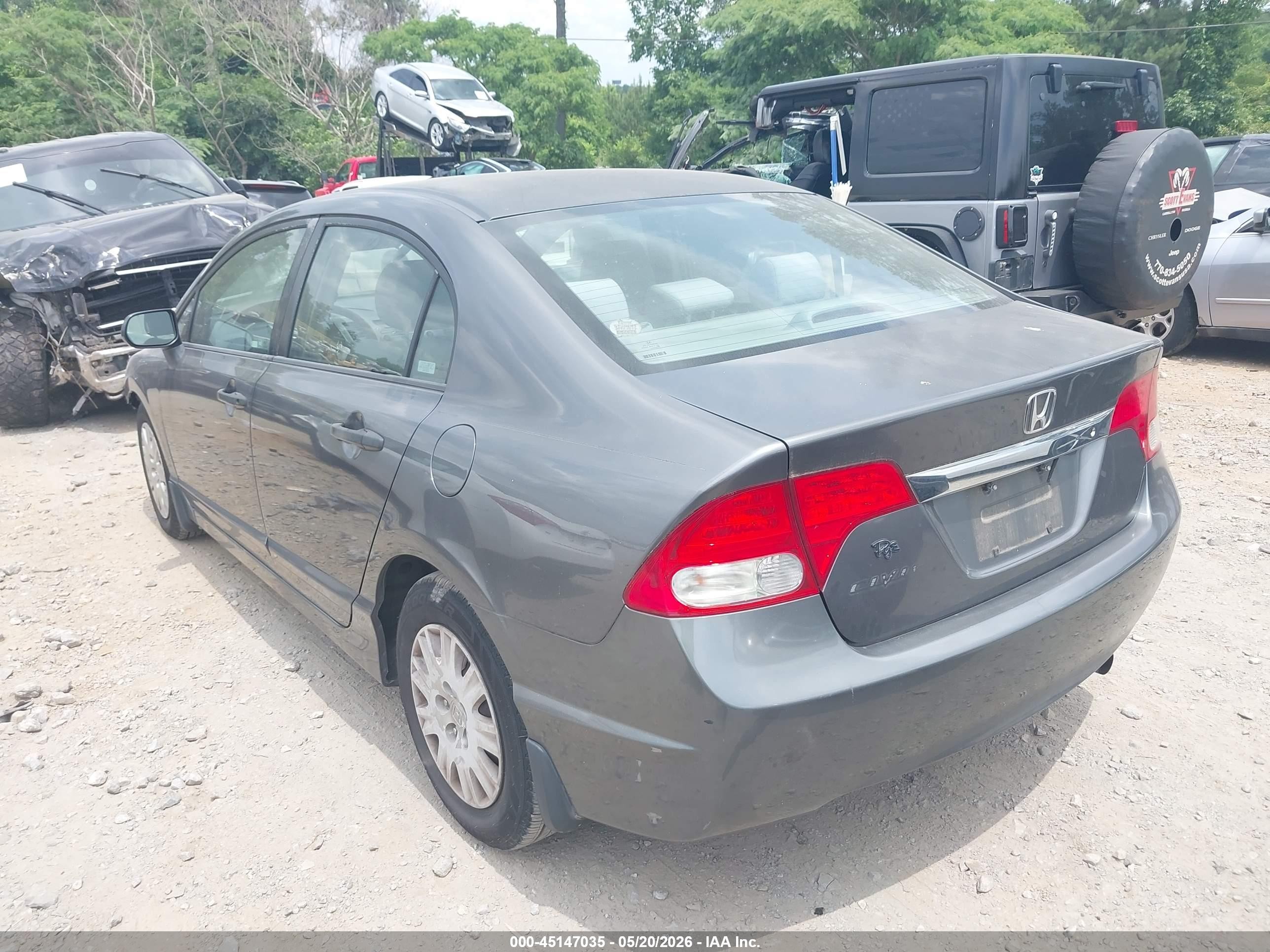2009 Honda Civic Vp Gray vin: 2HGFA16329H340551