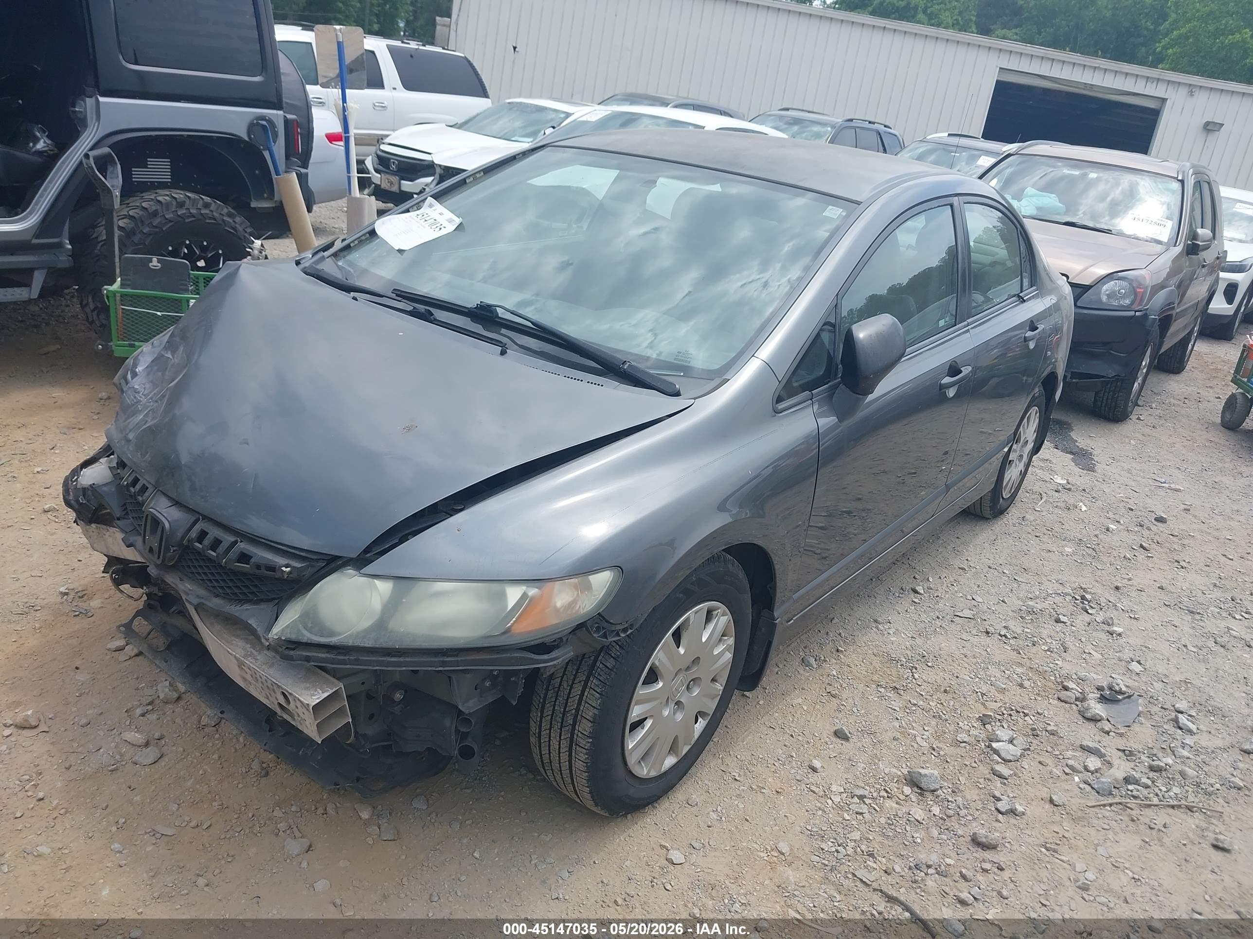 2009 Honda Civic Vp Gray vin: 2HGFA16329H340551