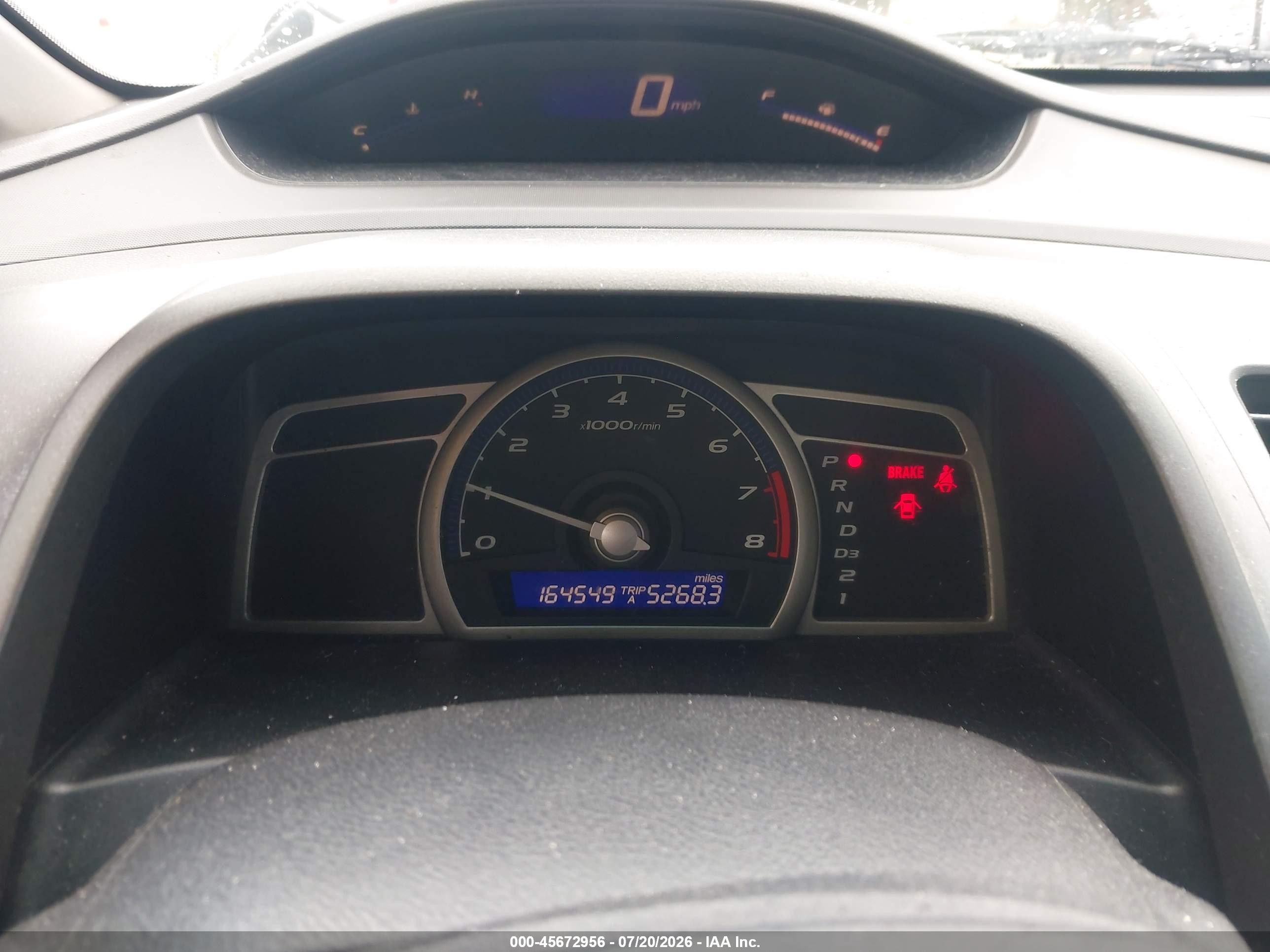 2009 Honda Civic Vp White vin: 2HGFA16329H353302