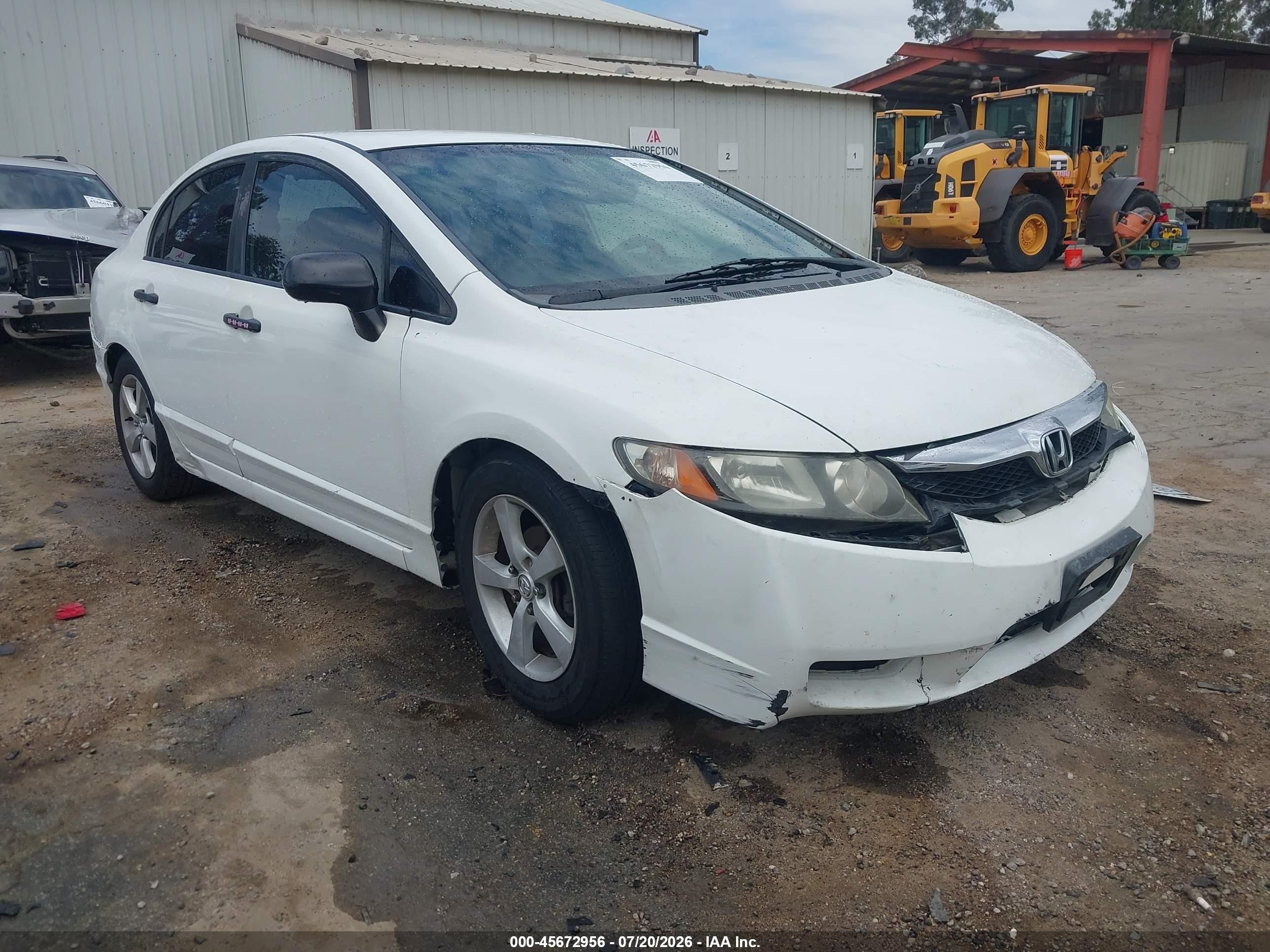 2009 Honda Civic Vp White vin: 2HGFA16329H353302