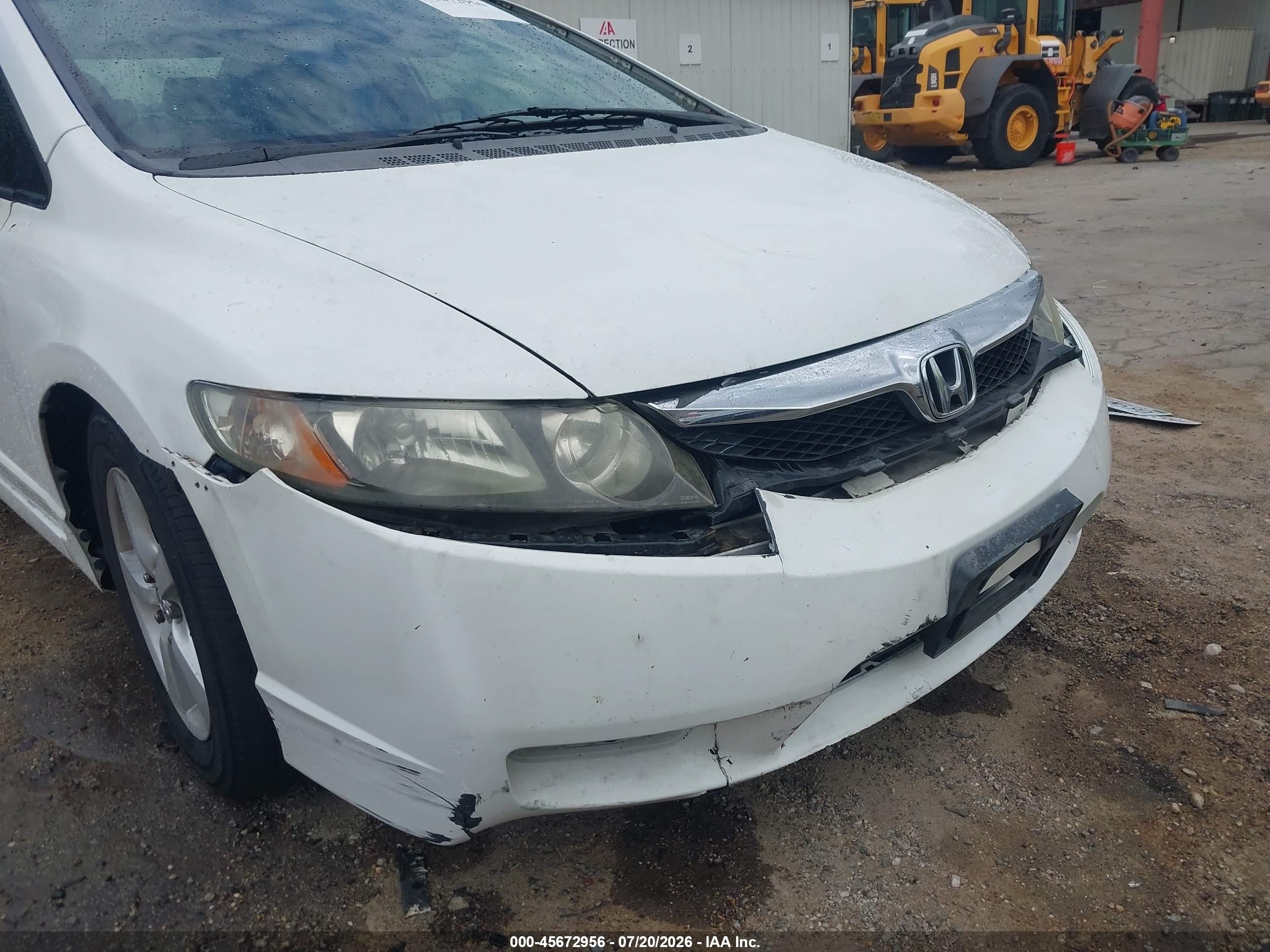 2009 Honda Civic Vp White vin: 2HGFA16329H353302