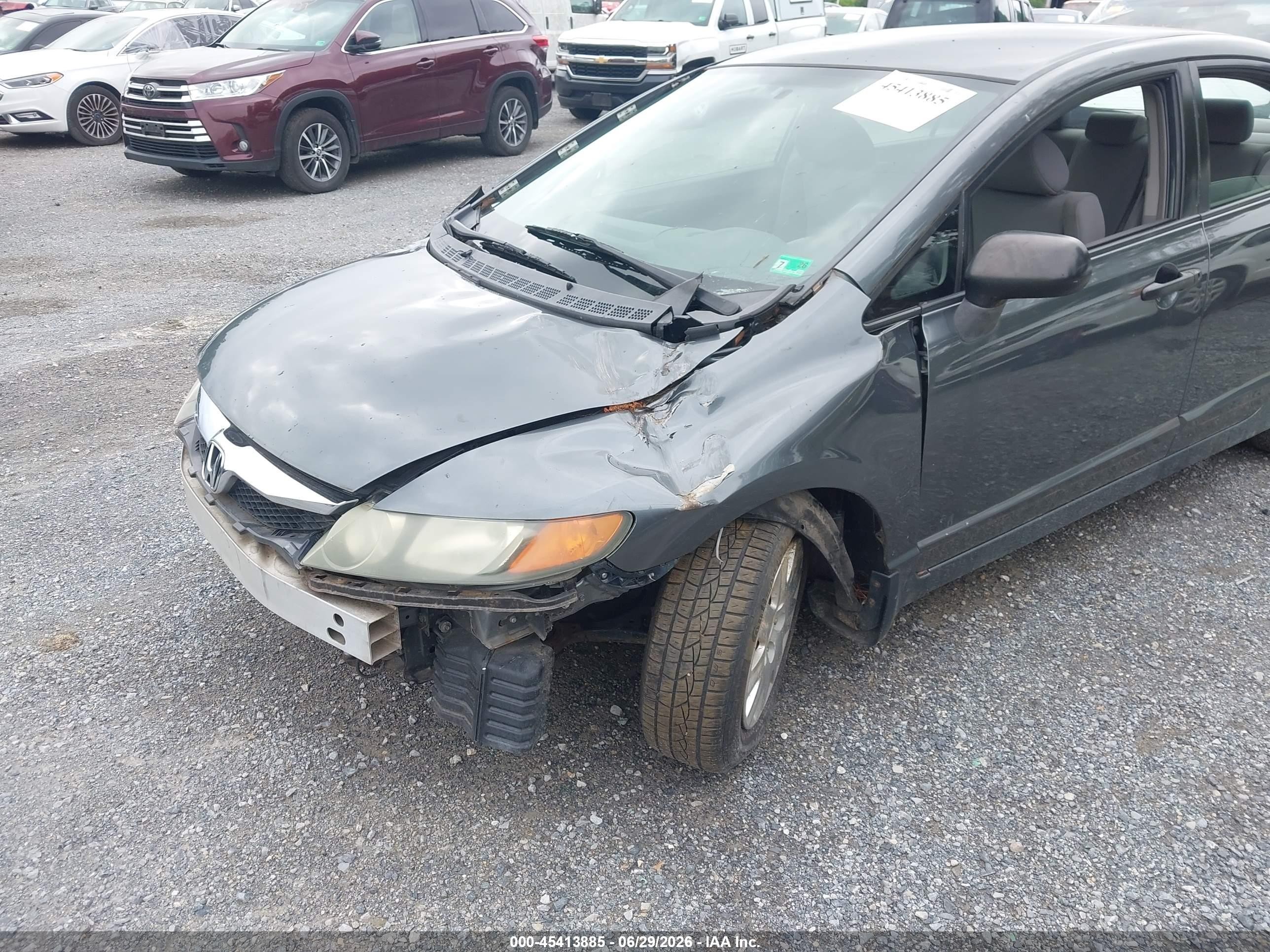 2009 Honda Civic Vp Gray vin: 2HGFA16339H335584
