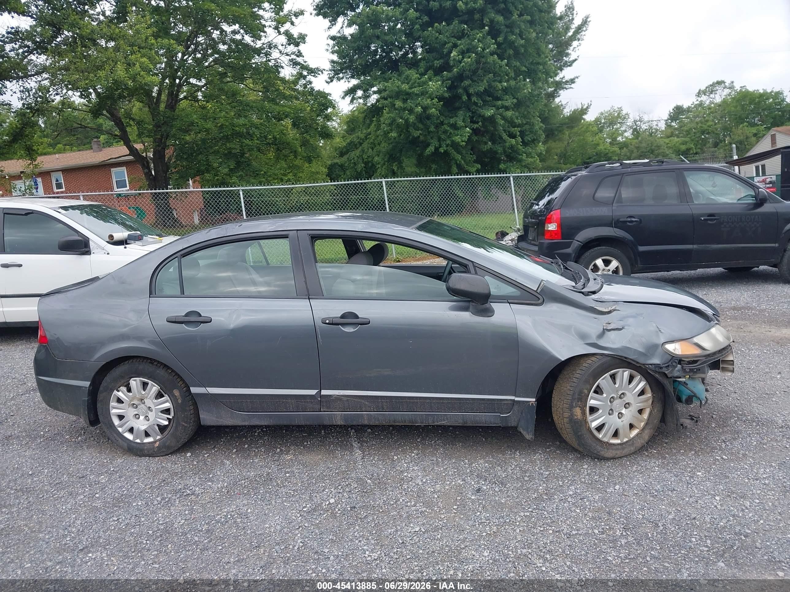 2009 Honda Civic Vp Gray vin: 2HGFA16339H335584
