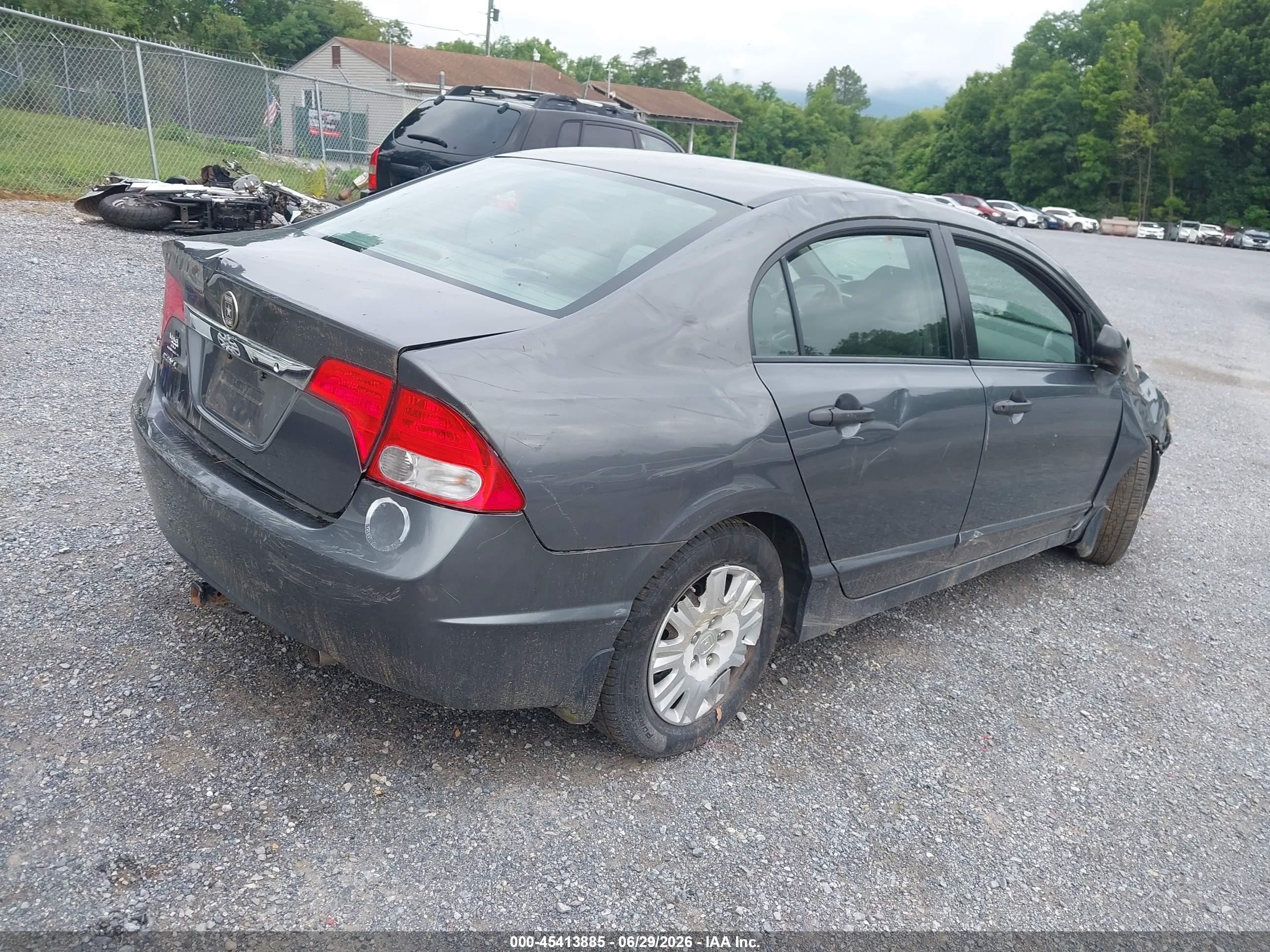 2009 Honda Civic Vp Gray vin: 2HGFA16339H335584