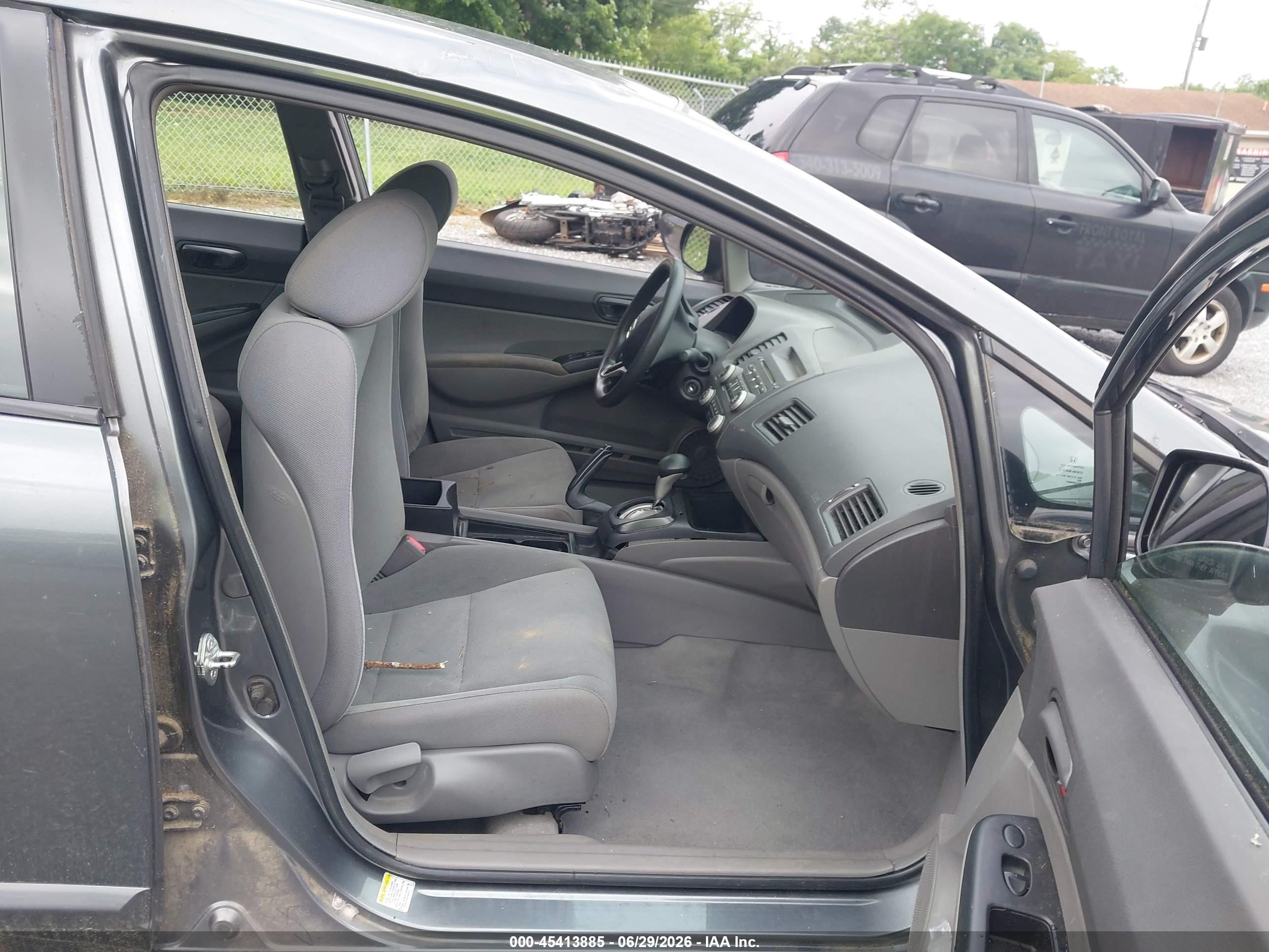 2009 Honda Civic Vp Gray vin: 2HGFA16339H335584