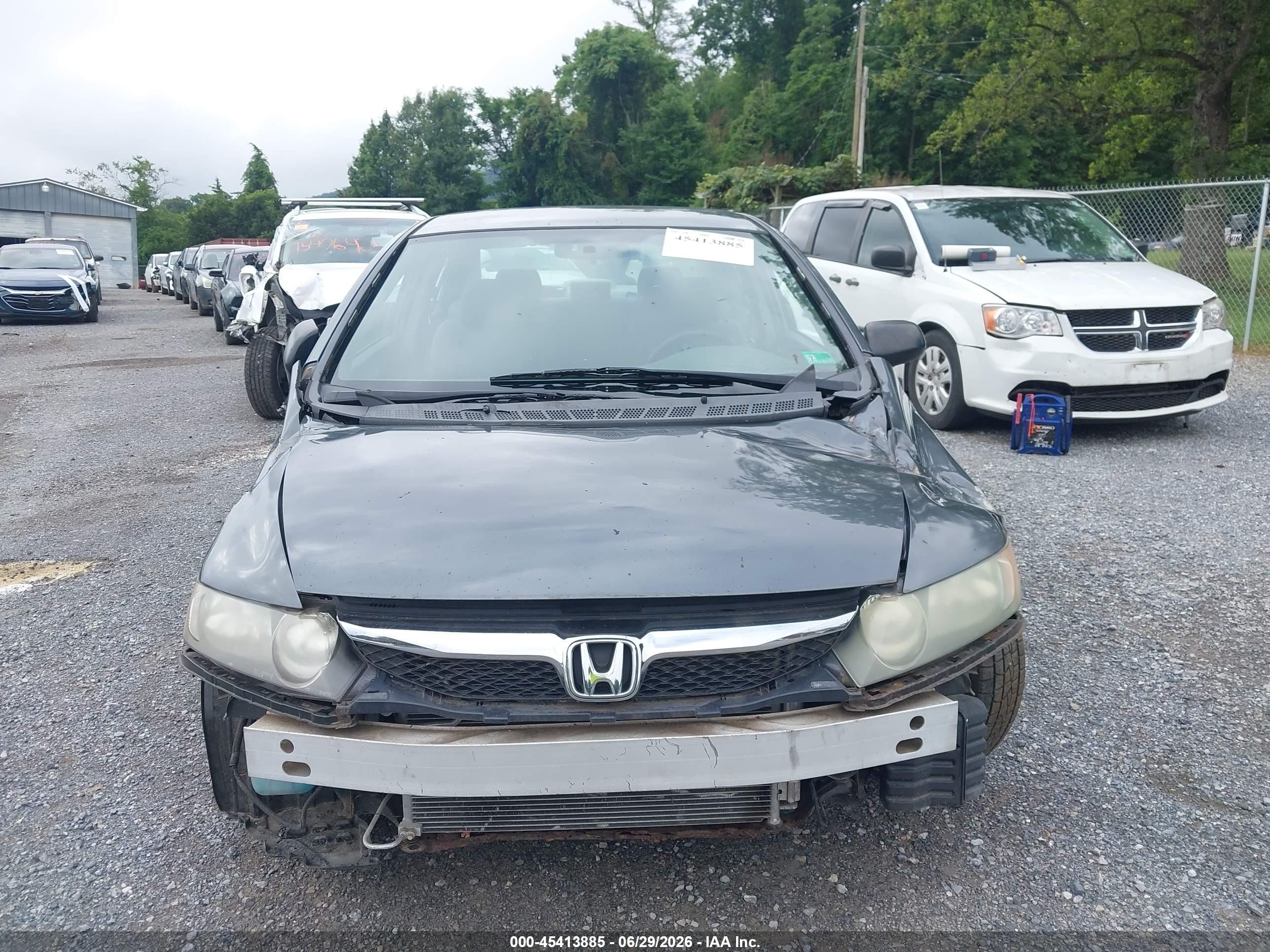 2009 Honda Civic Vp Gray vin: 2HGFA16339H335584