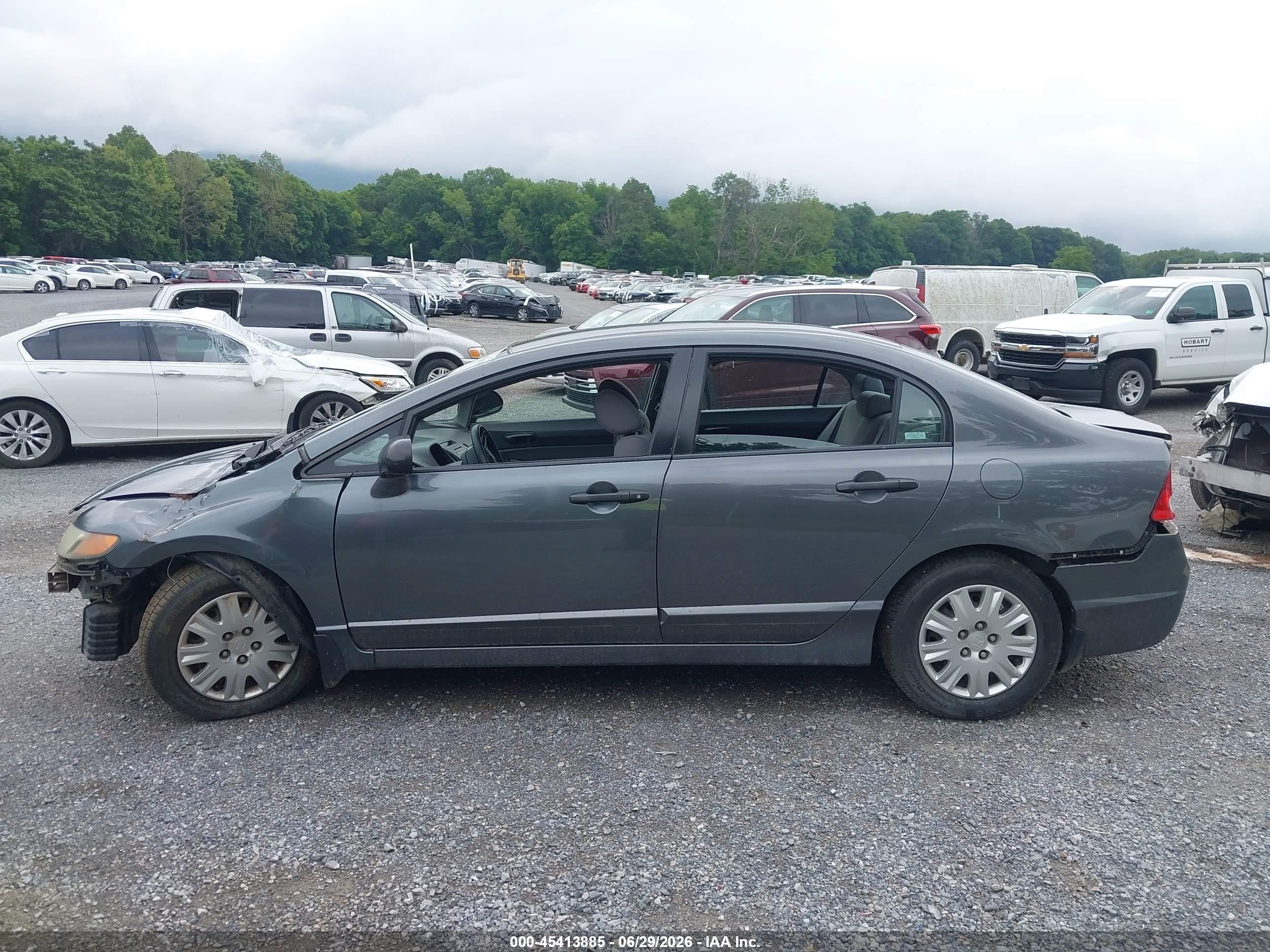 2009 Honda Civic Vp Gray vin: 2HGFA16339H335584
