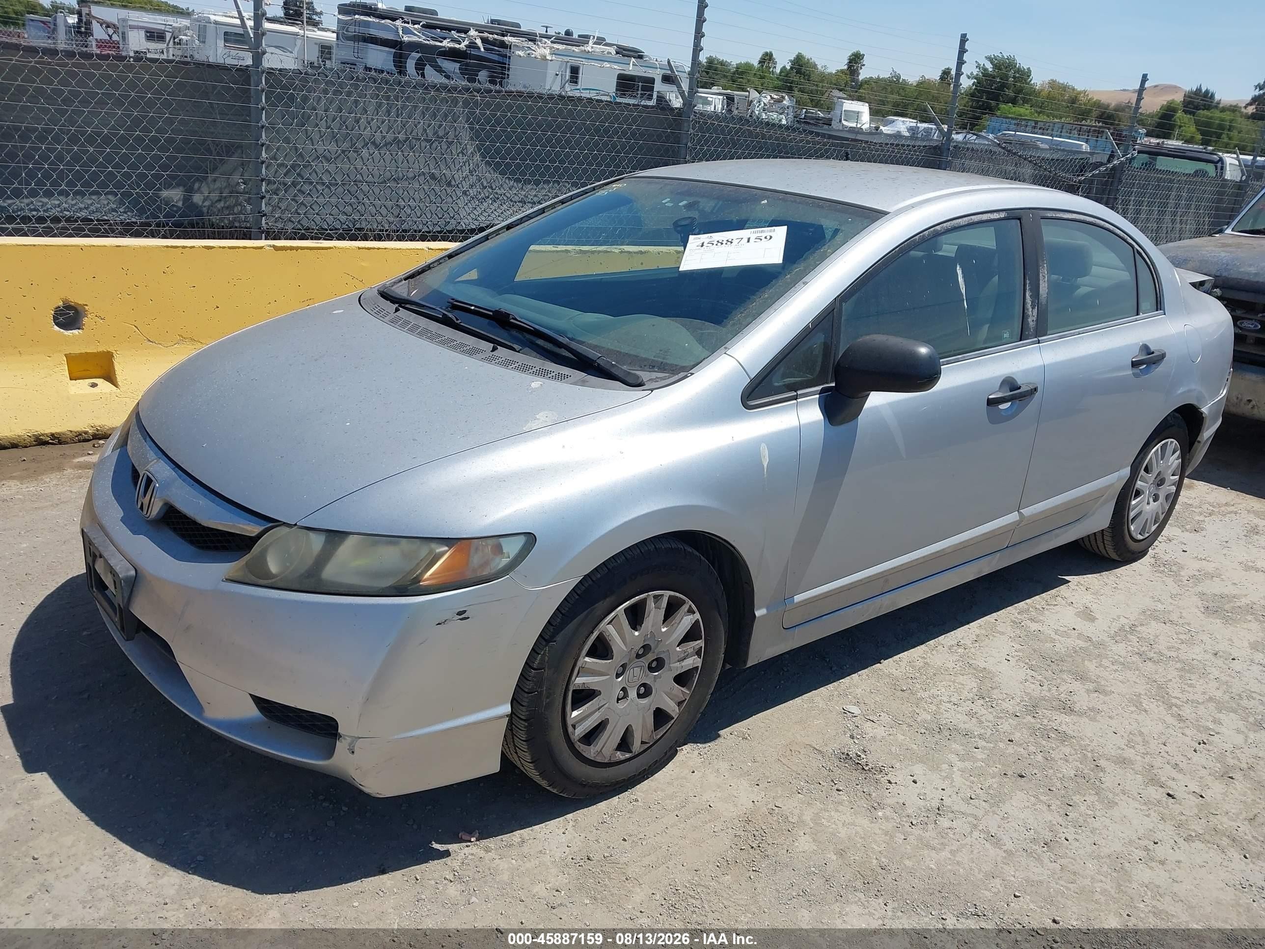 2009 Honda Civic Vp Silver vin: 2HGFA16349H347923