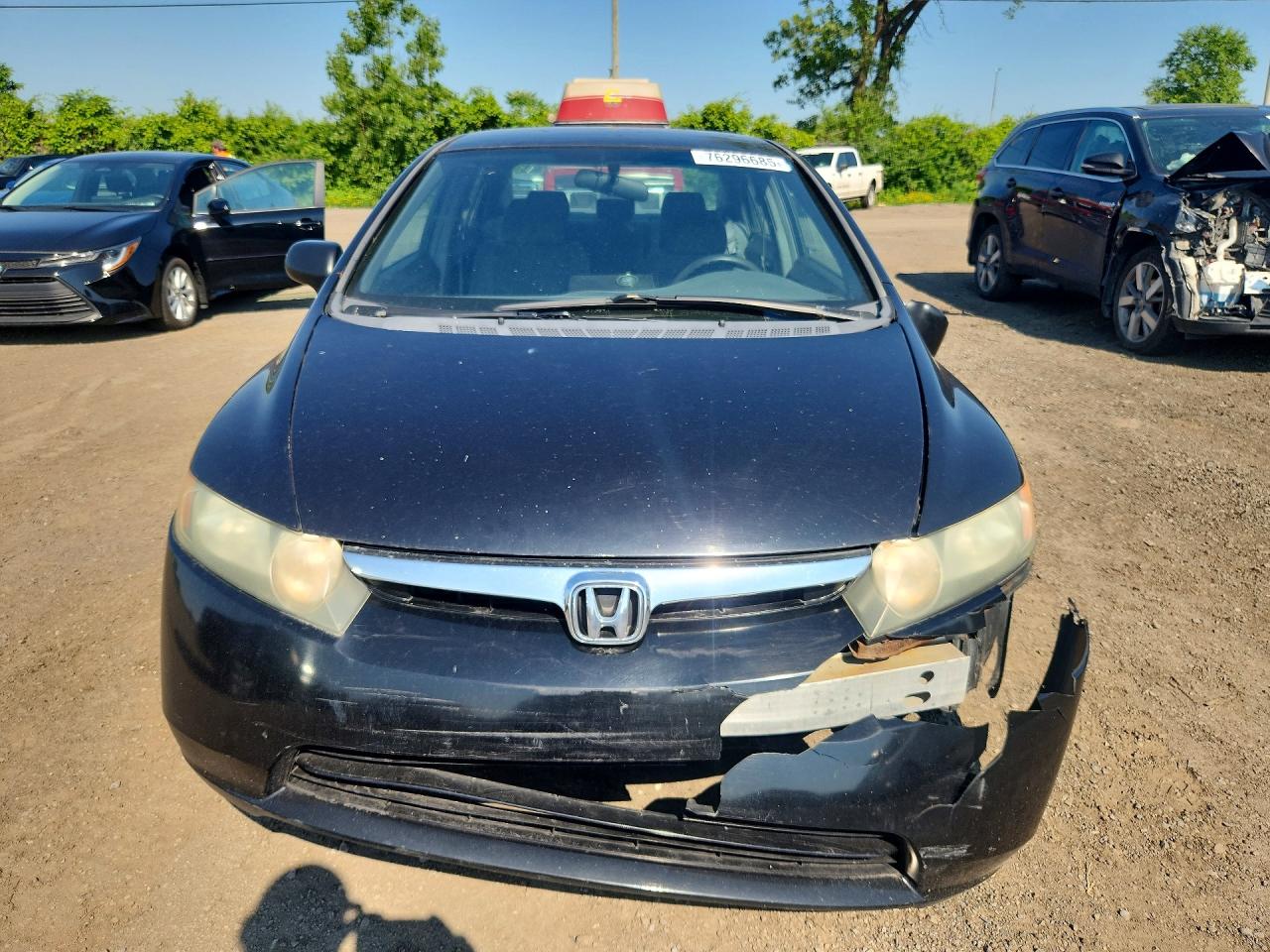 2006 Honda Civic Dx Vp Черный vin: 2HGFA16356H005313