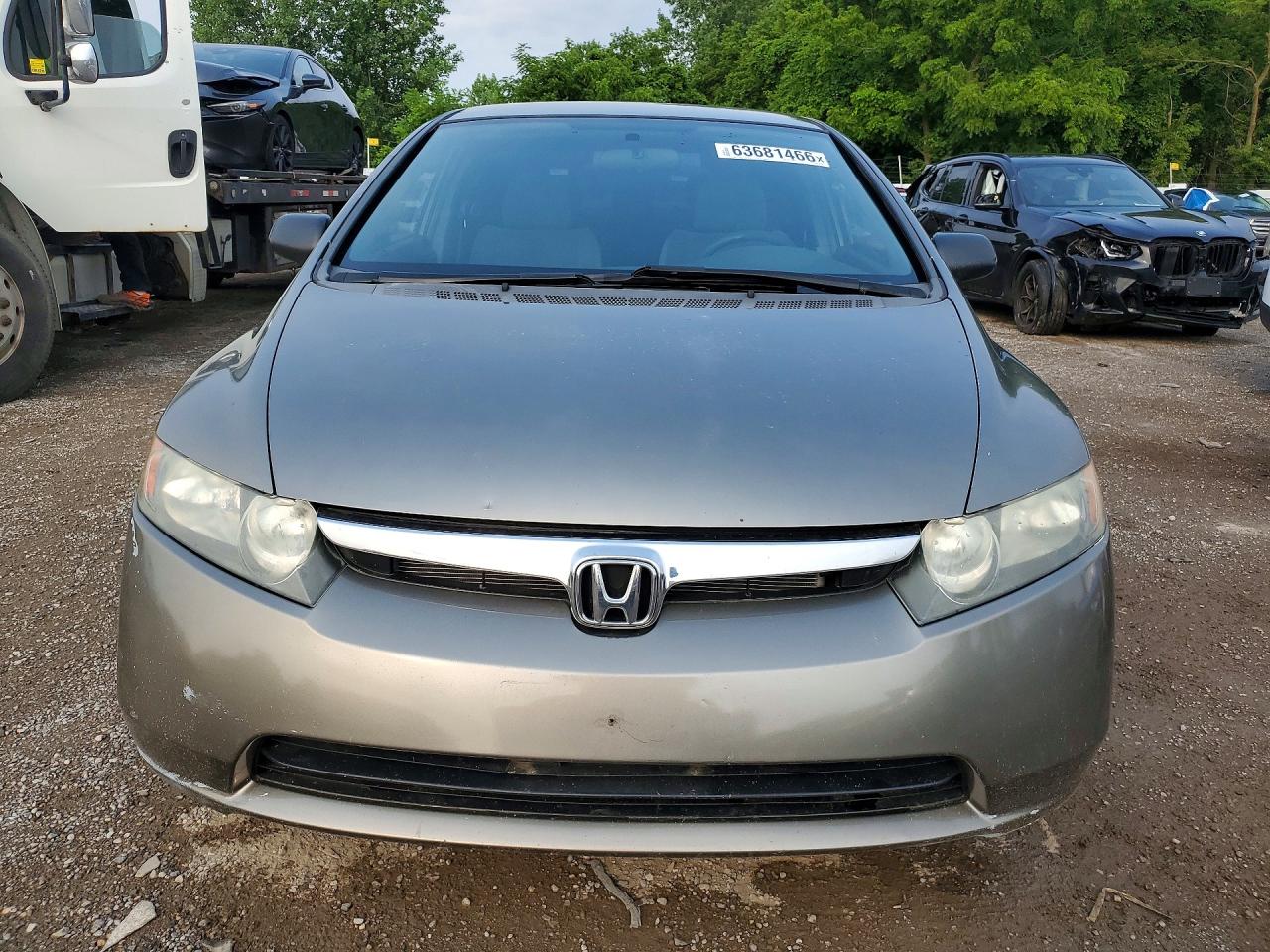 2007 Honda Civic Dx Gray vin: 2HGFA16357H017883