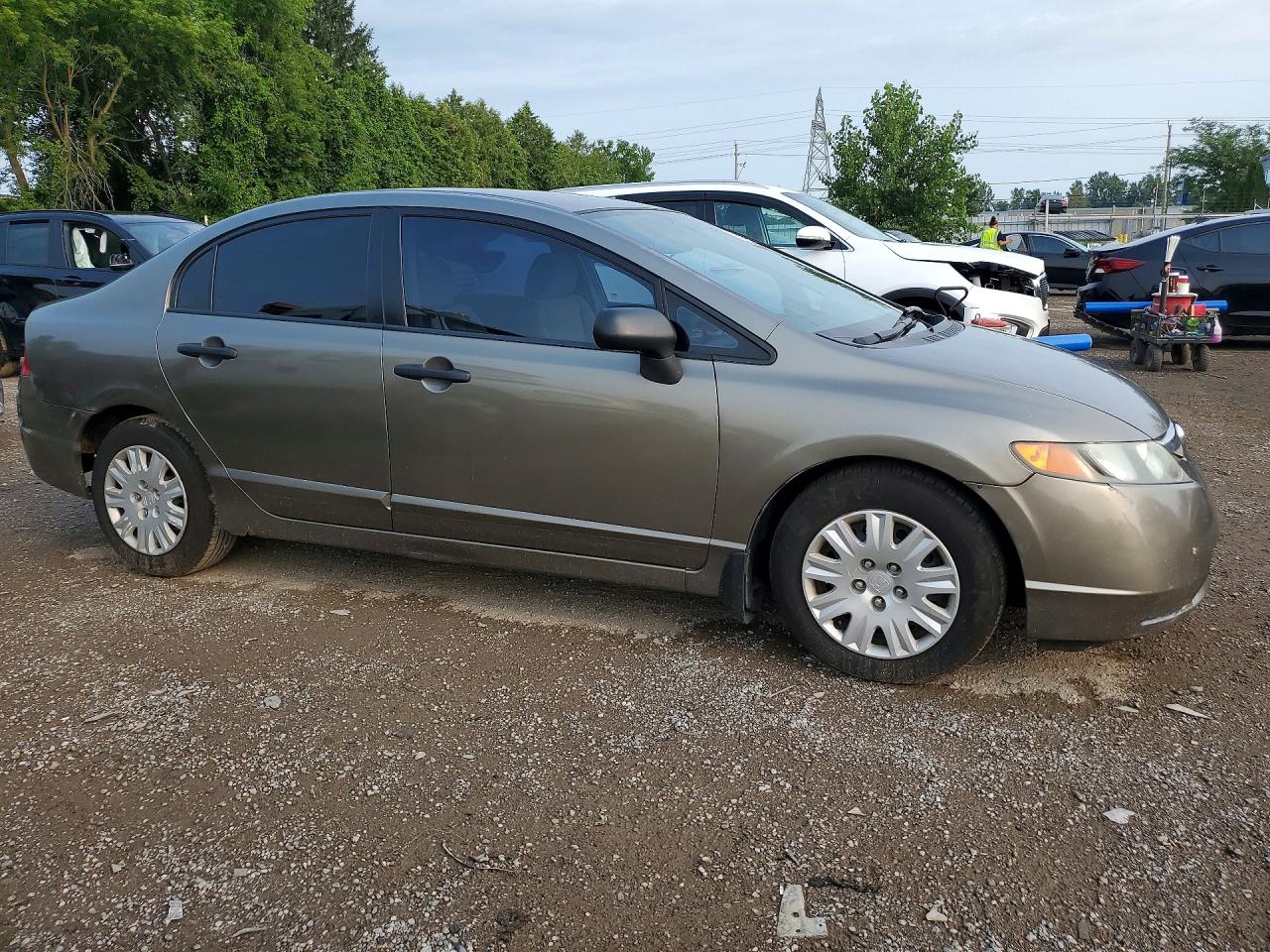 2007 Honda Civic Dx Gray vin: 2HGFA16357H017883