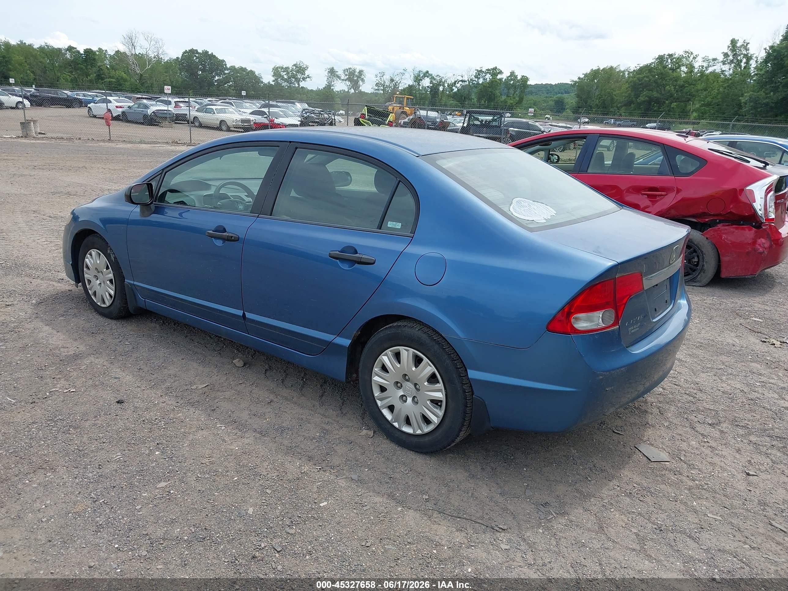2009 Honda Civic Vp Синий vin: 2HGFA16359H328765