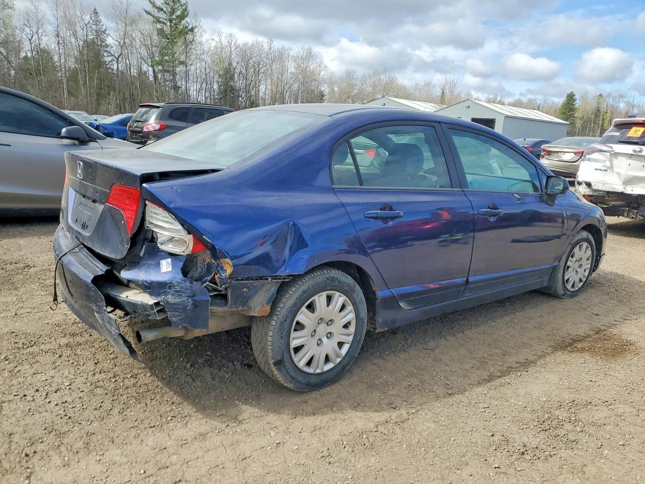 2007 Honda Civic Dx Blue vin: 2HGFA16367H009677