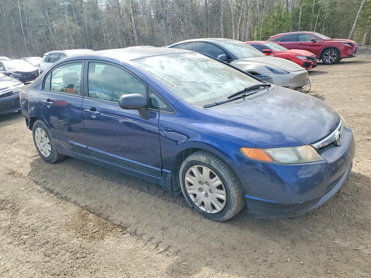 2007 Honda Civic Dx Blue vin: 2HGFA16367H009677