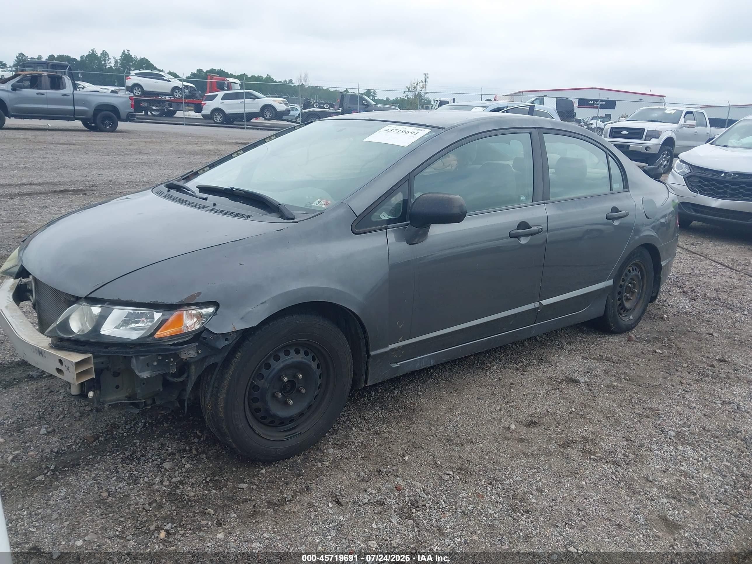 2009 Honda Civic Vp Gray vin: 2HGFA16369H338060
