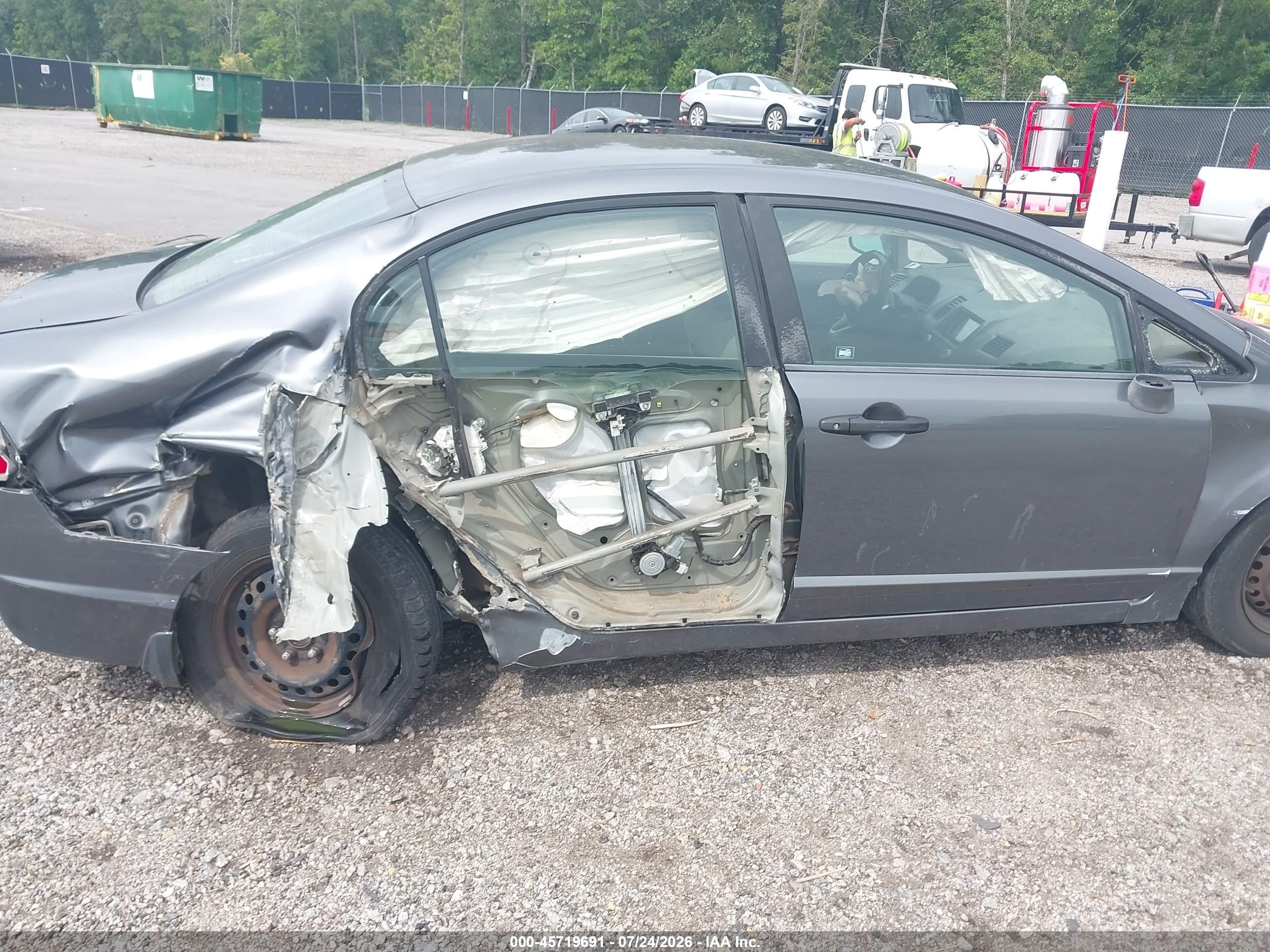 2009 Honda Civic Vp Gray vin: 2HGFA16369H338060