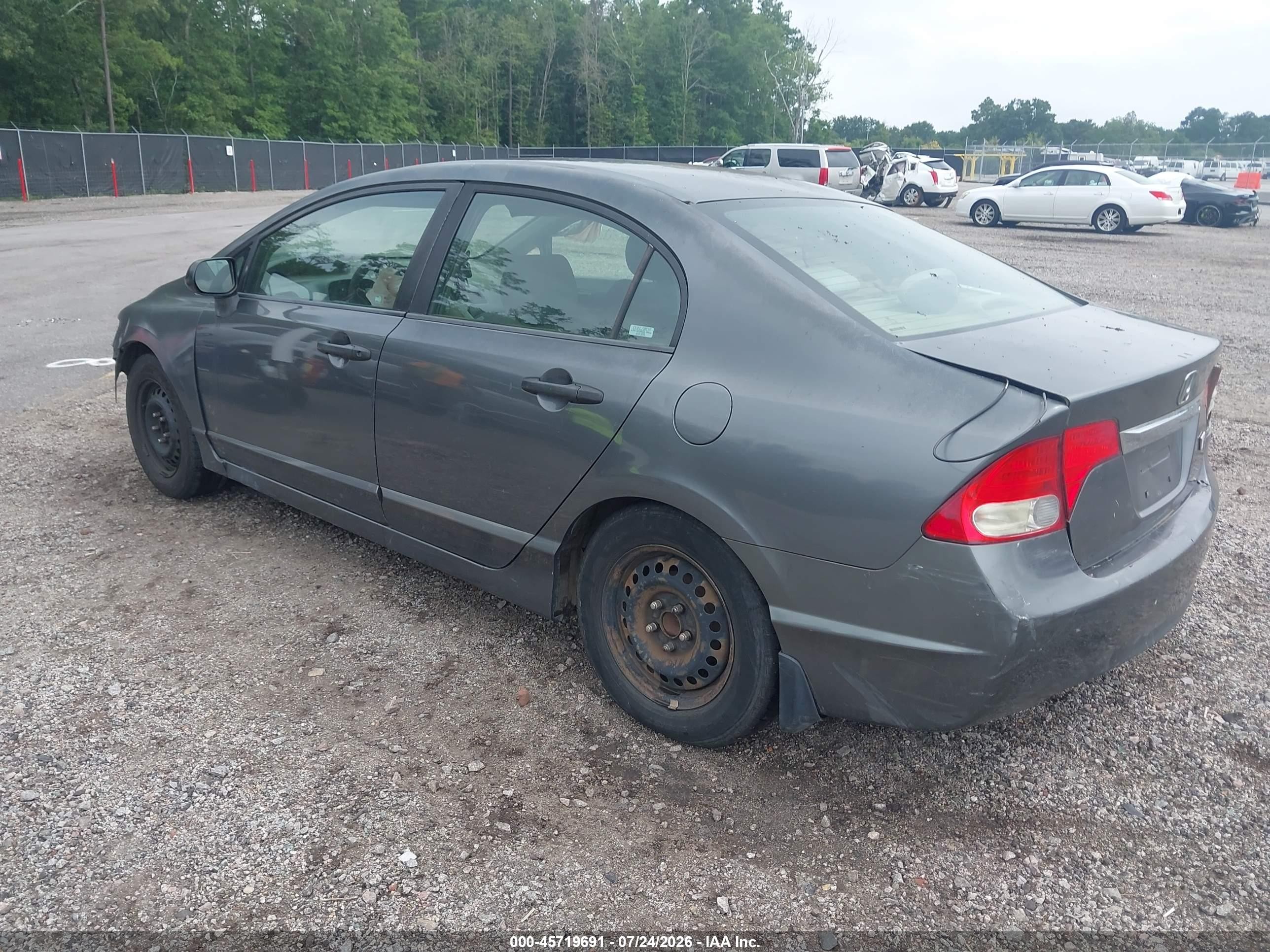 2009 Honda Civic Vp Gray vin: 2HGFA16369H338060