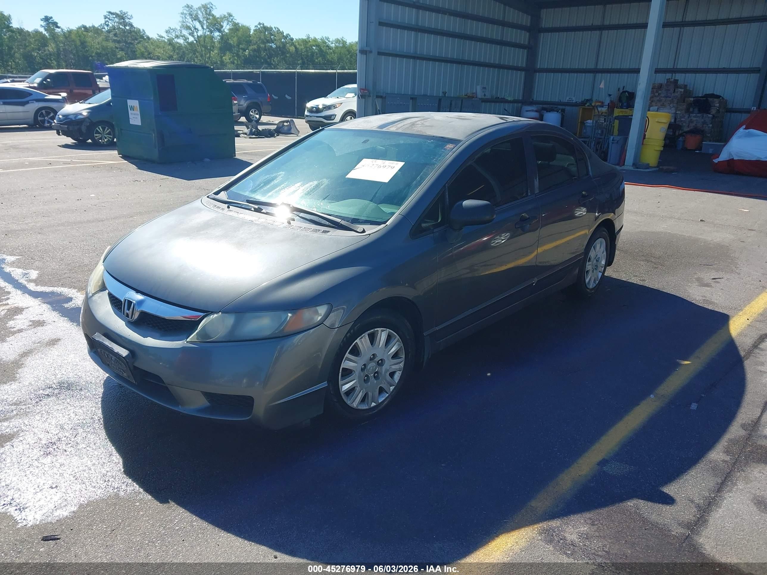 2009 Honda Civic Vp Gray vin: 2HGFA16379H334440