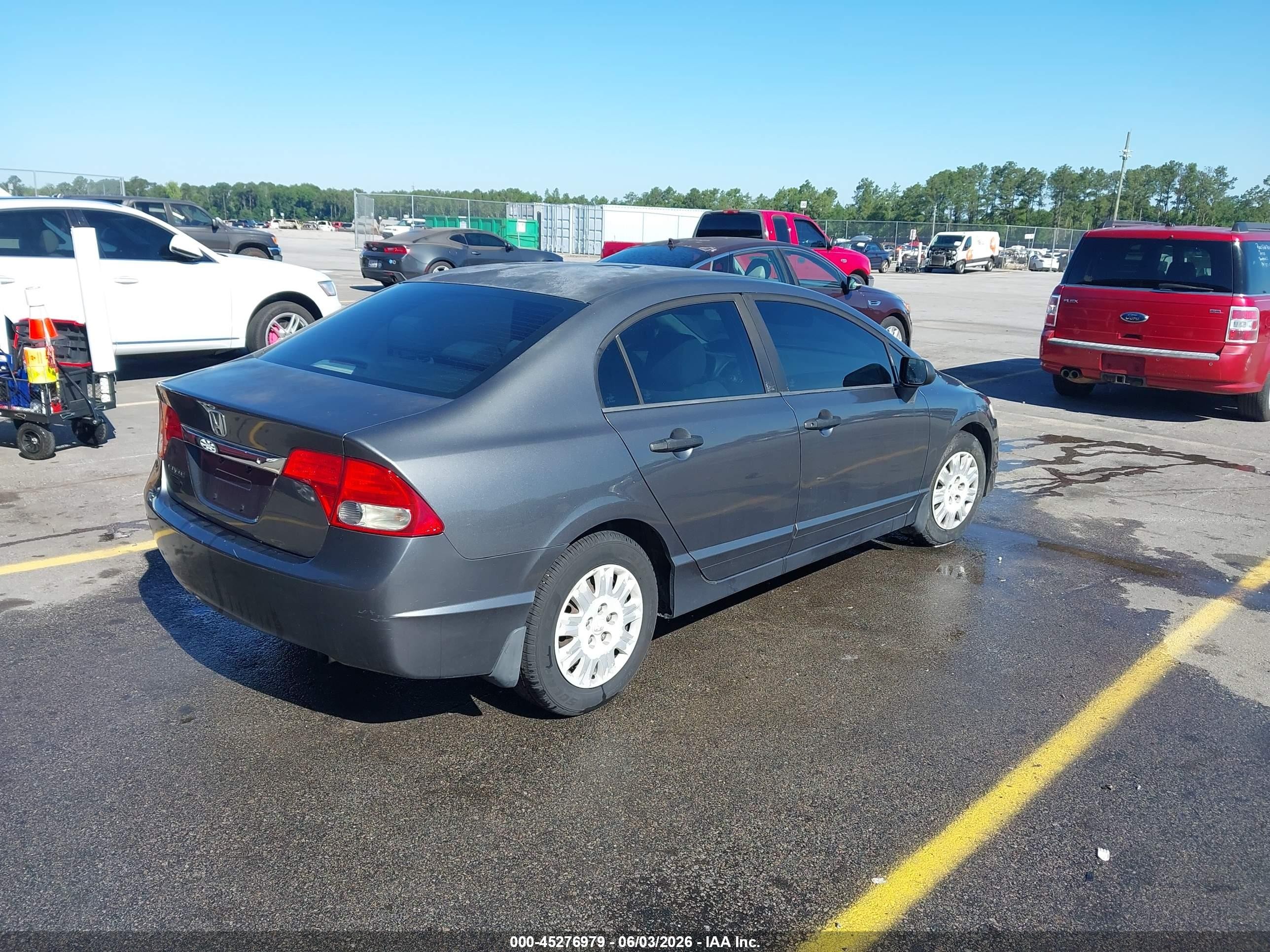 2009 Honda Civic Vp Gray vin: 2HGFA16379H334440