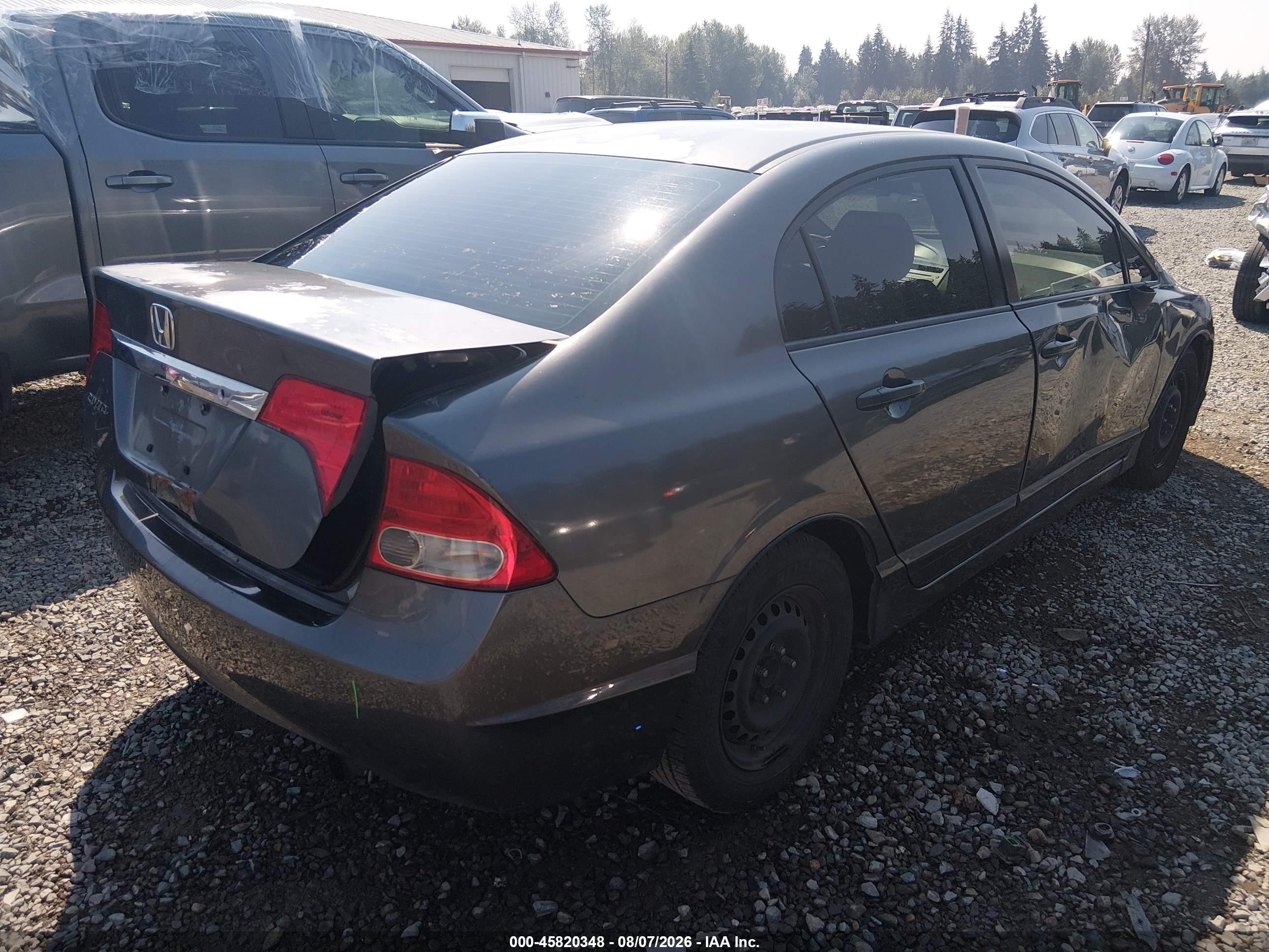 2009 Honda Civic Vp Gray vin: 2HGFA16379H509530