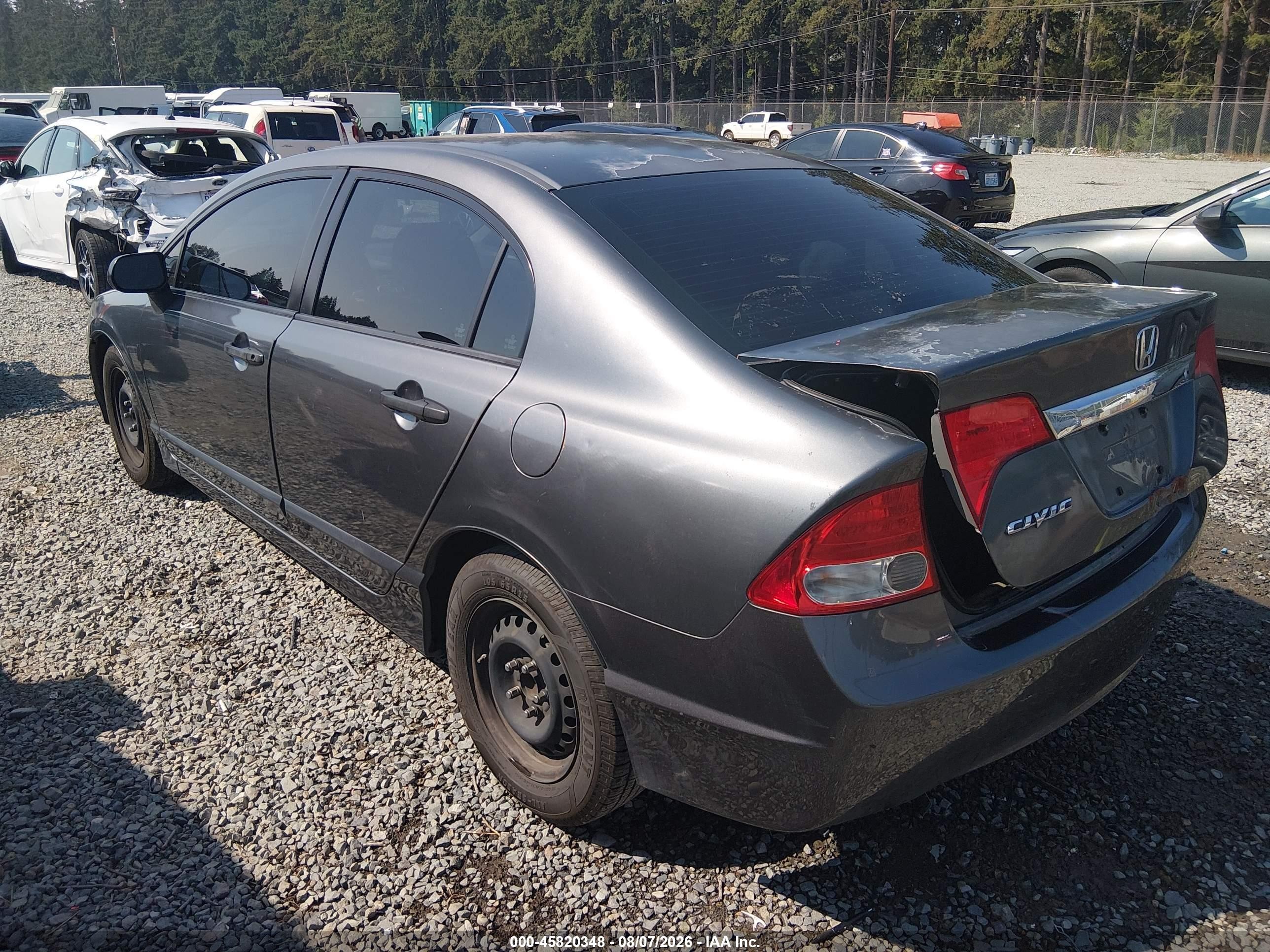 2009 Honda Civic Vp Gray vin: 2HGFA16379H509530
